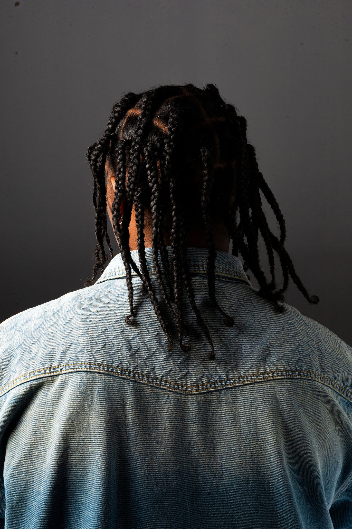 STEEL EMBOSSED DENIM WORK SHIRT