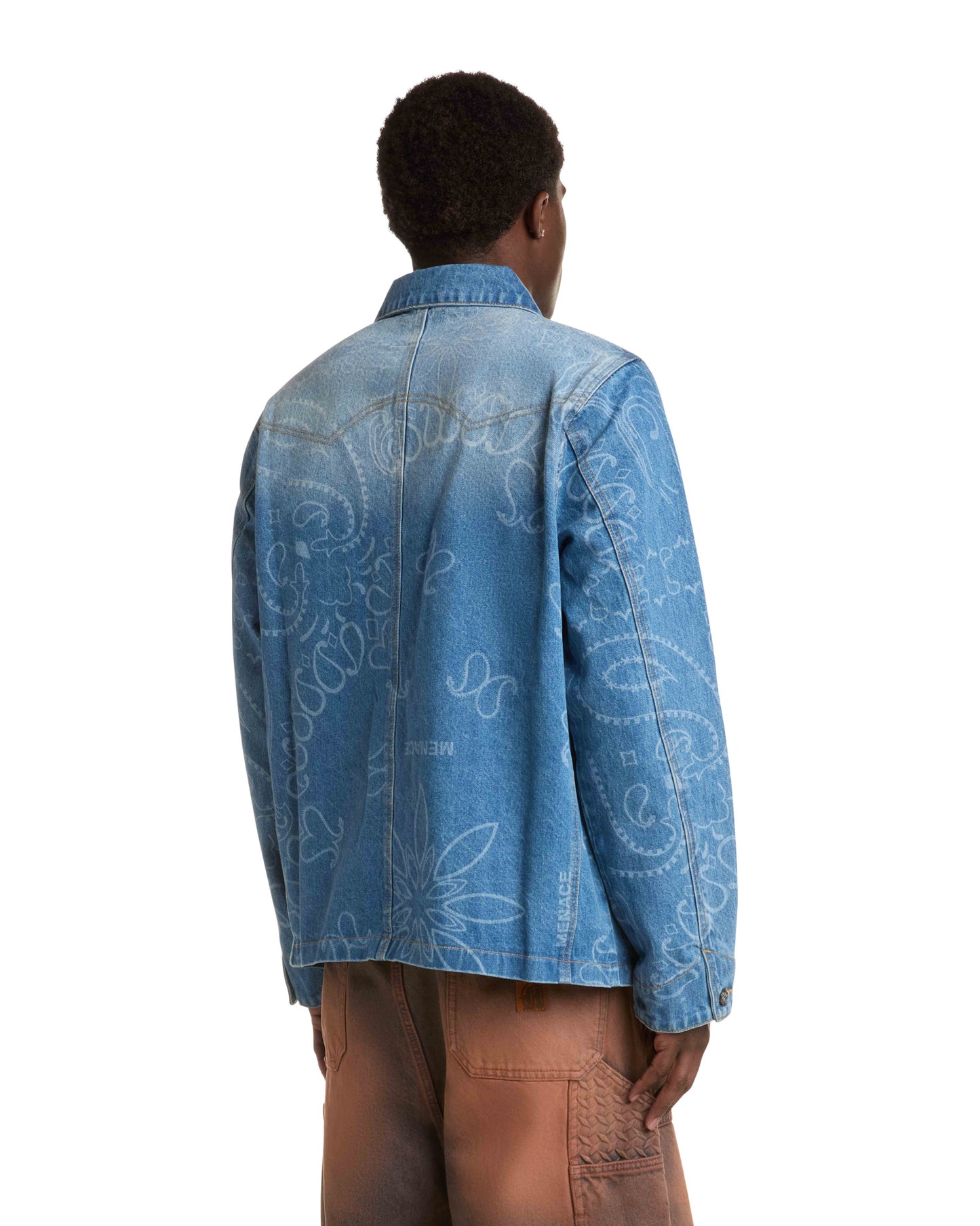 DENIM PAISLEY CHORE JACKET