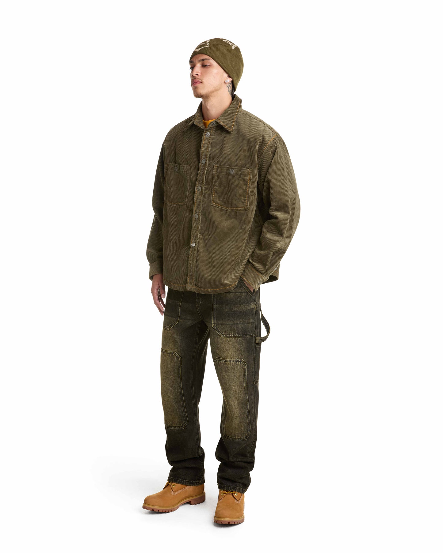CORDUROY BUTTON-UP SHIRT