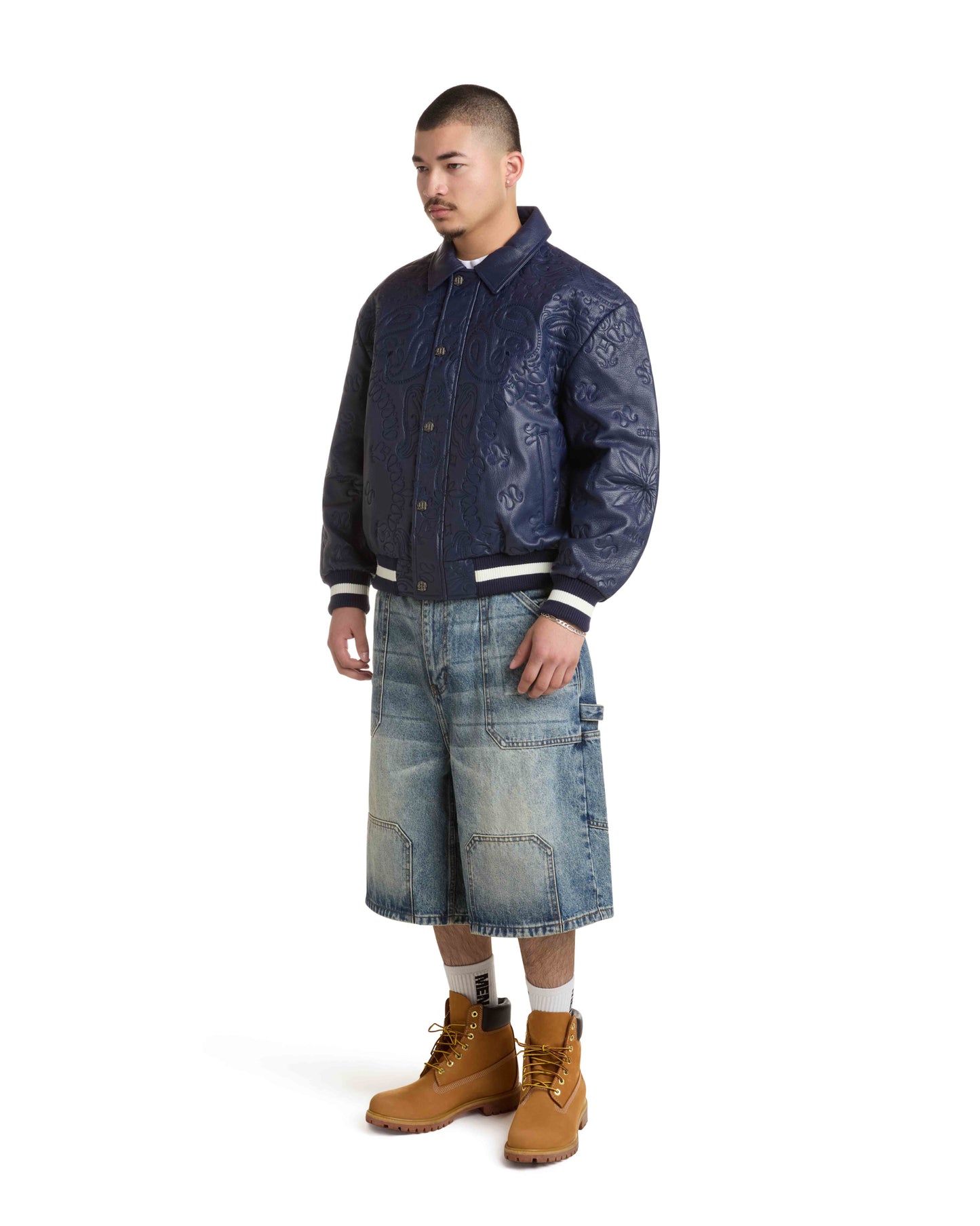 GENUINE LAMBSKIN LEATHER PAISLEY JACKET