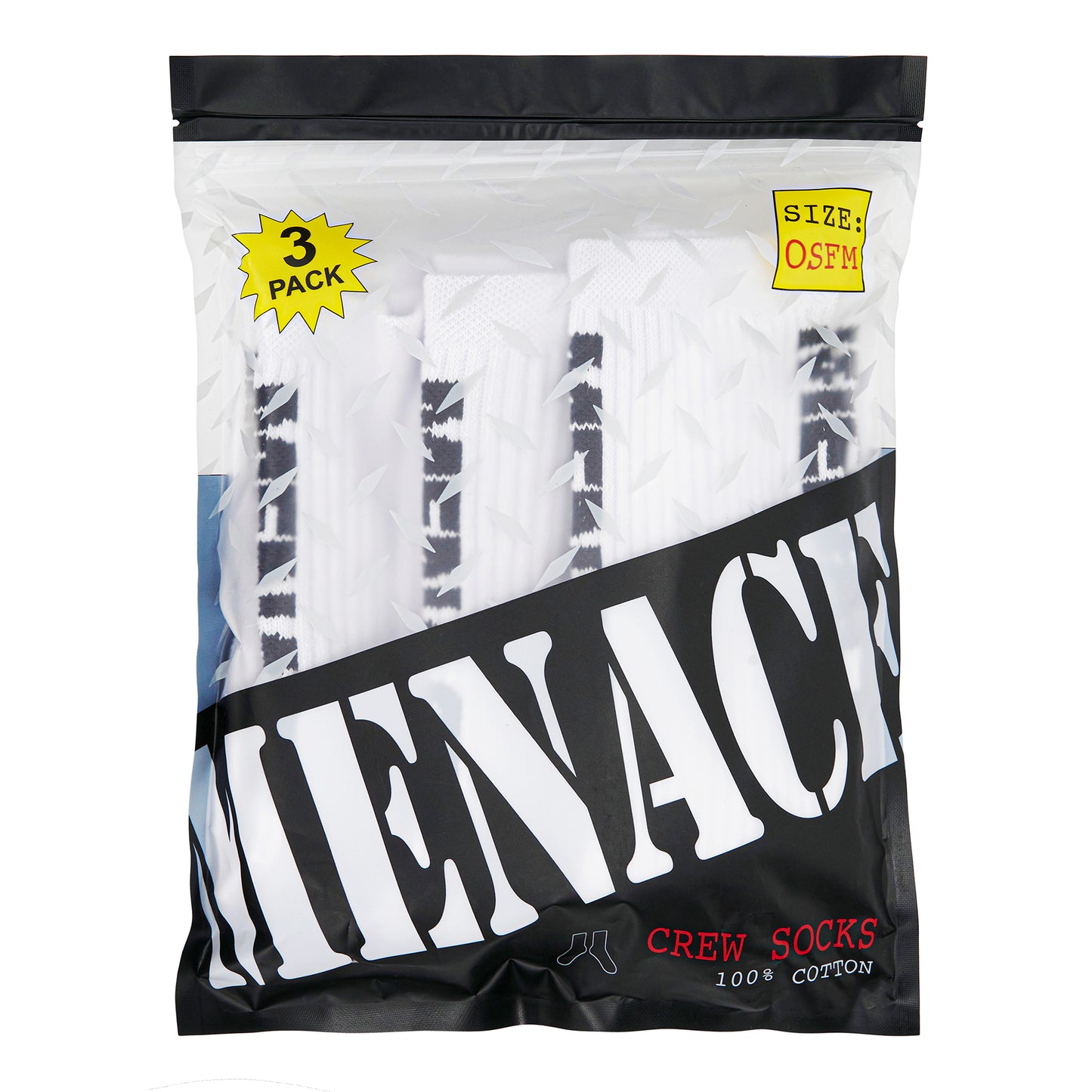 MENACE LOGO SOCKS (3 PACK)