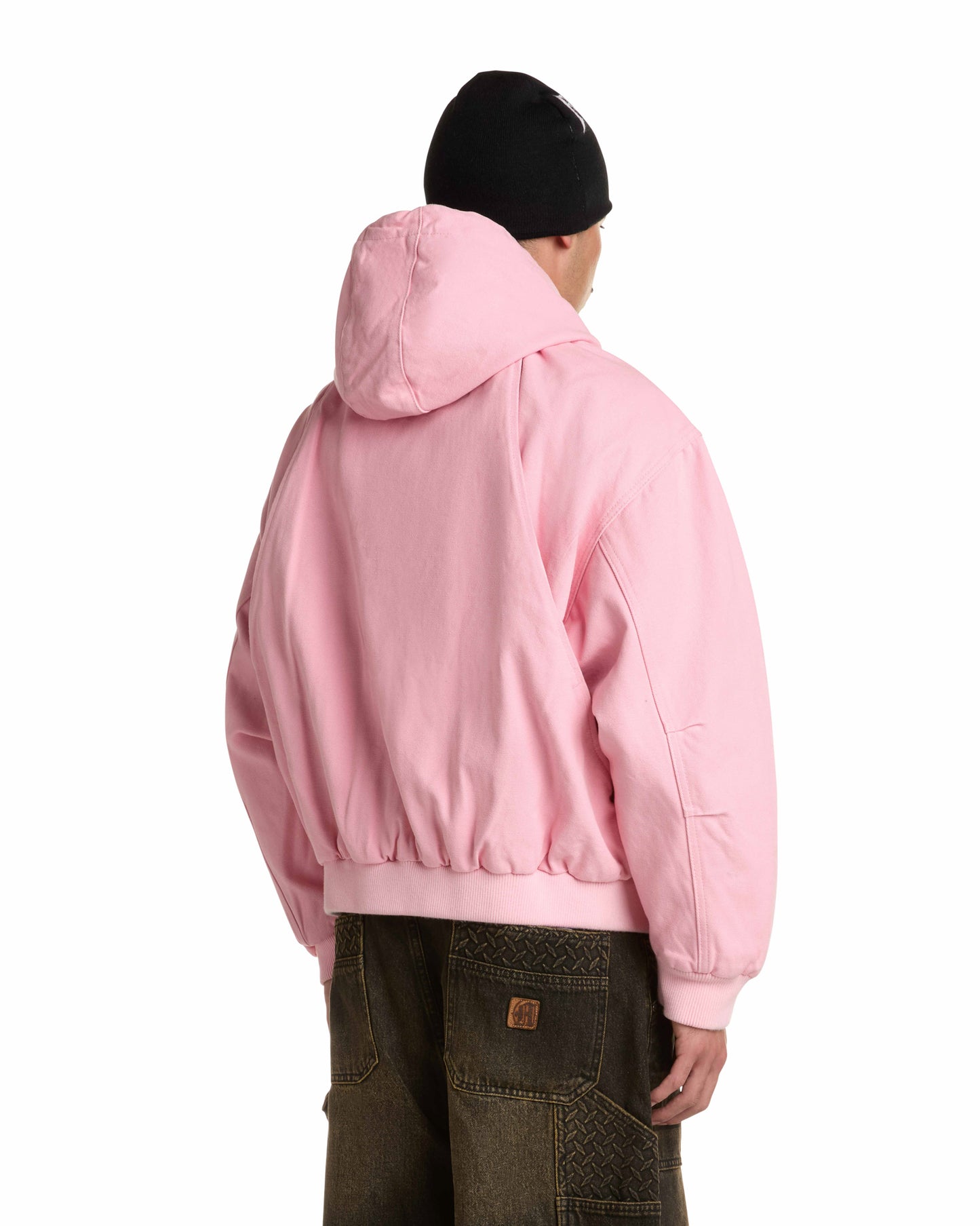 STEEL EMBOSSED CANVAS HOODED JACKET