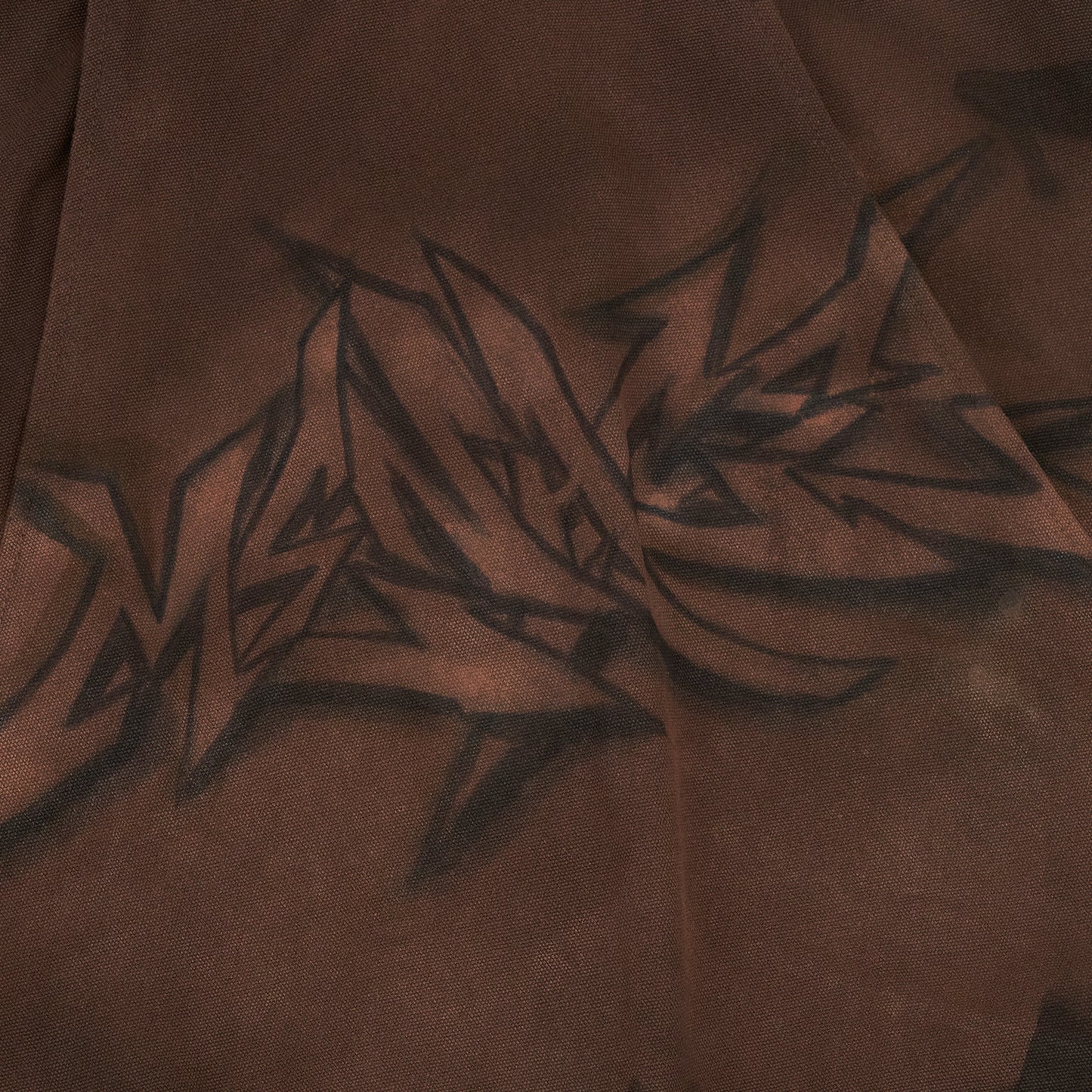 GRAFFITI STEEL EMBOSSED CANVAS HOODED JACKET