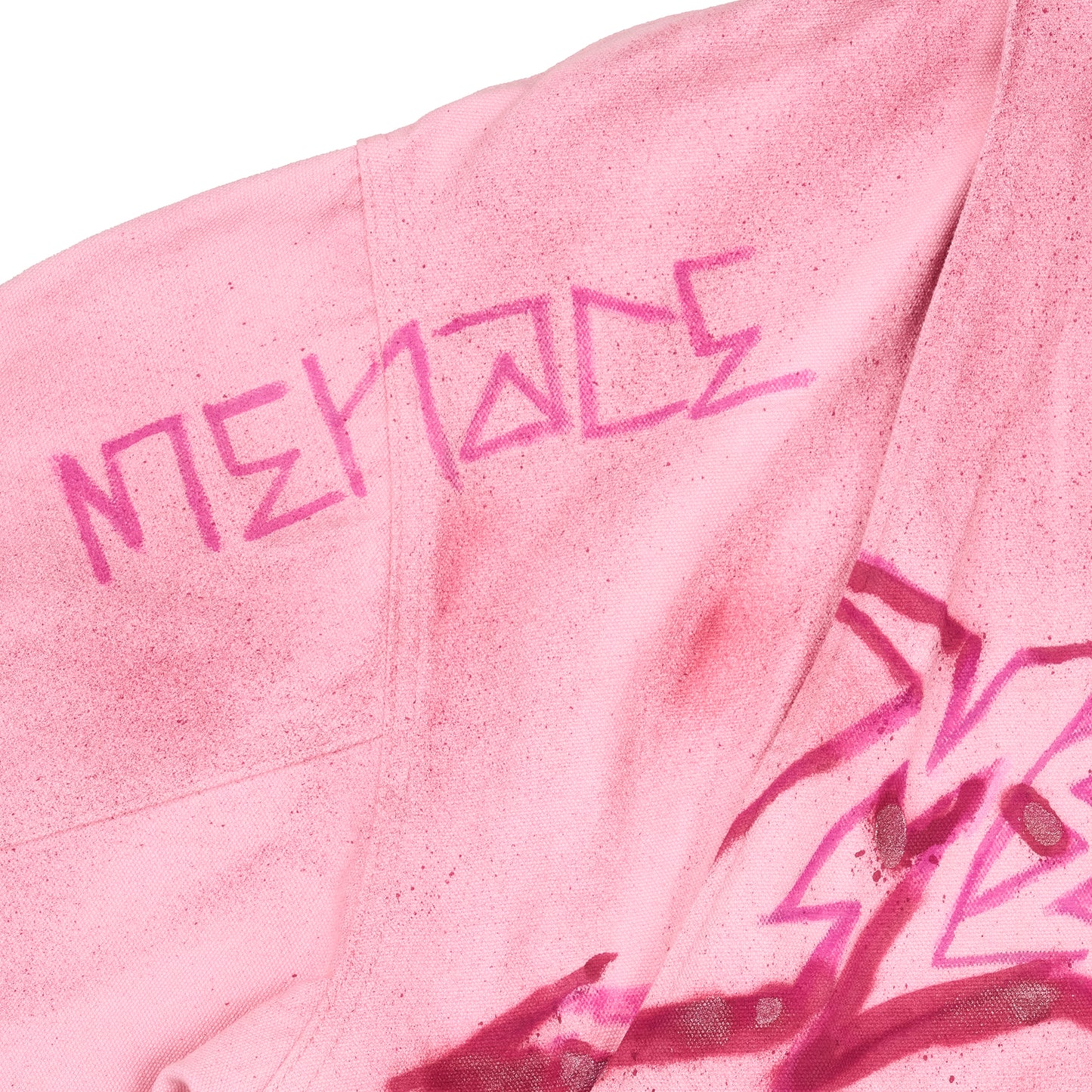 GRAFFITI STEEL EMBOSSED CANVAS HOODED JACKET