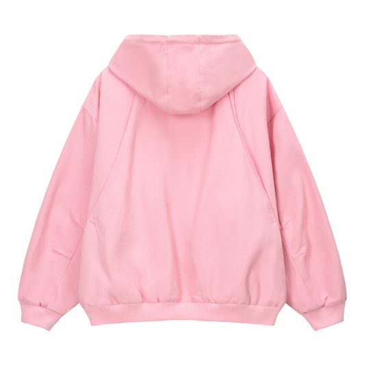 STEEL EMBOSSED CANVAS HOODED JACKET