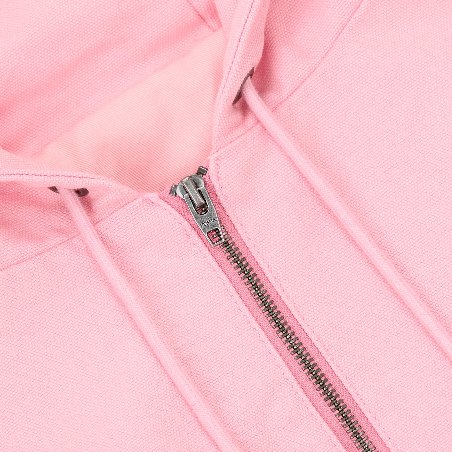 STEEL EMBOSSED CANVAS HOODED JACKET
