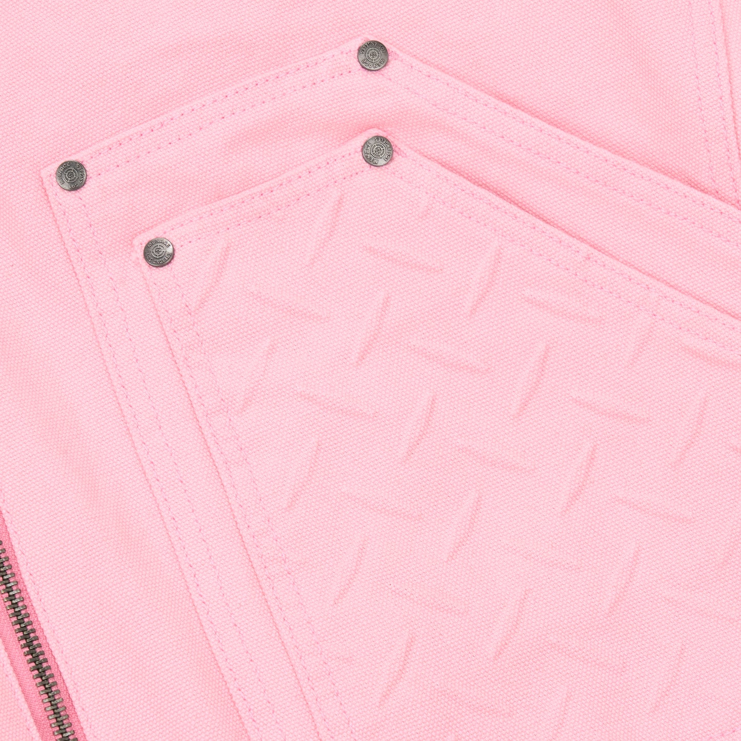 STEEL EMBOSSED CANVAS HOODED JACKET