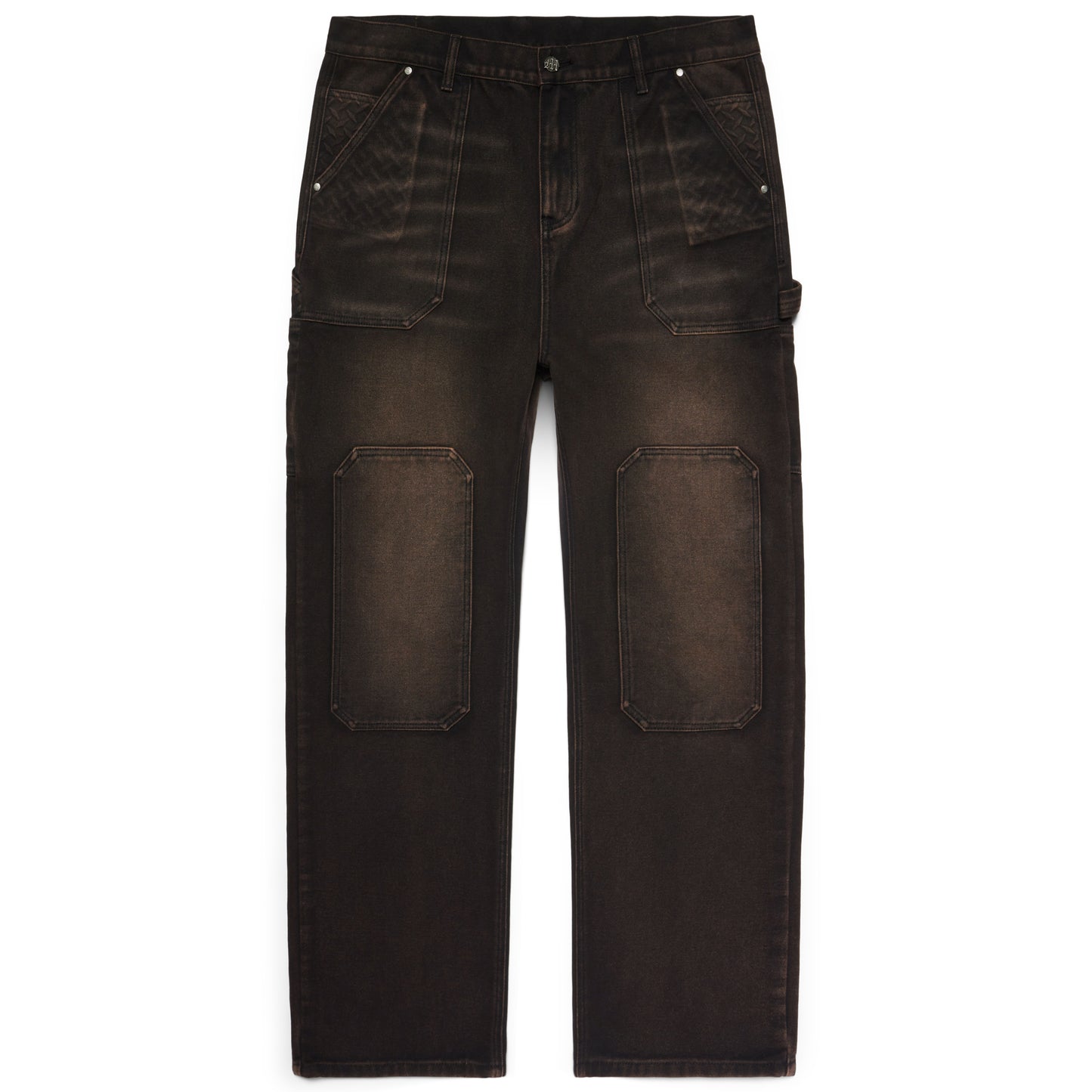 STEEL EMBOSSED CANVAS CARPENTER PANTS