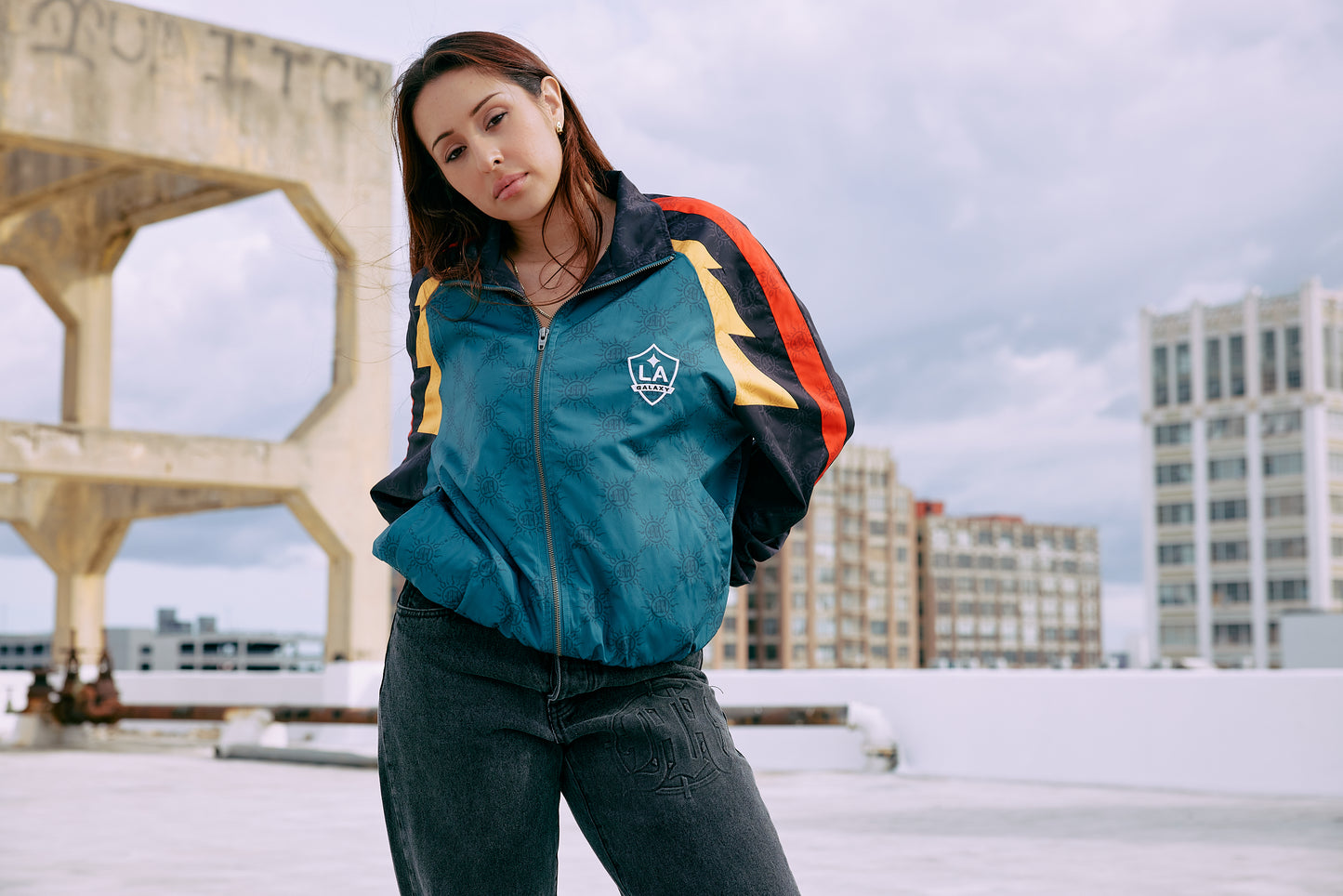GALAXY MONOGRAM NYLON JACKET