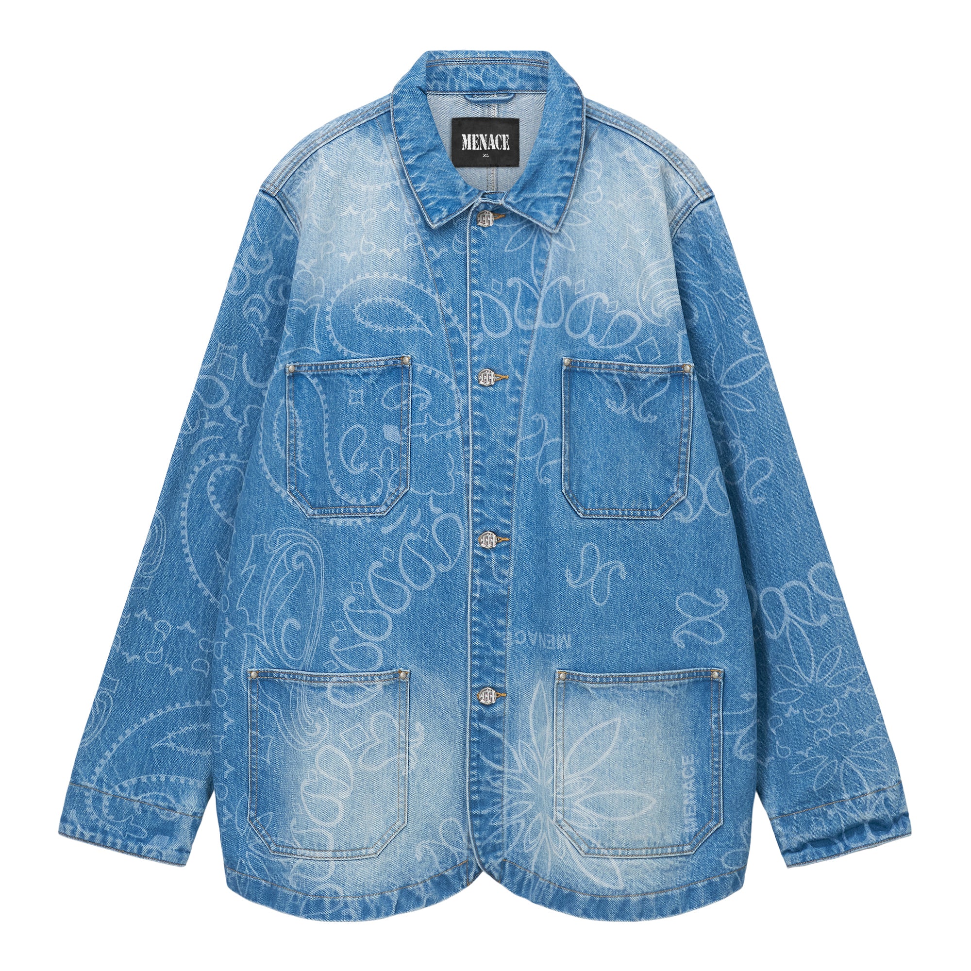 DENIM PAISLEY CHORE JACKET – MENACE