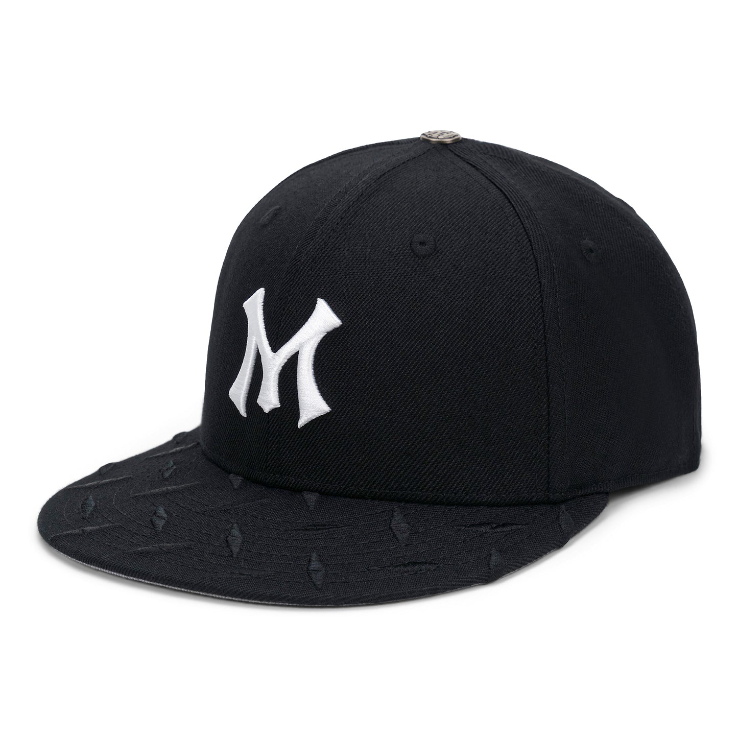 TEAM LOGO STEEL-PLATED BRIM FITTED CAP