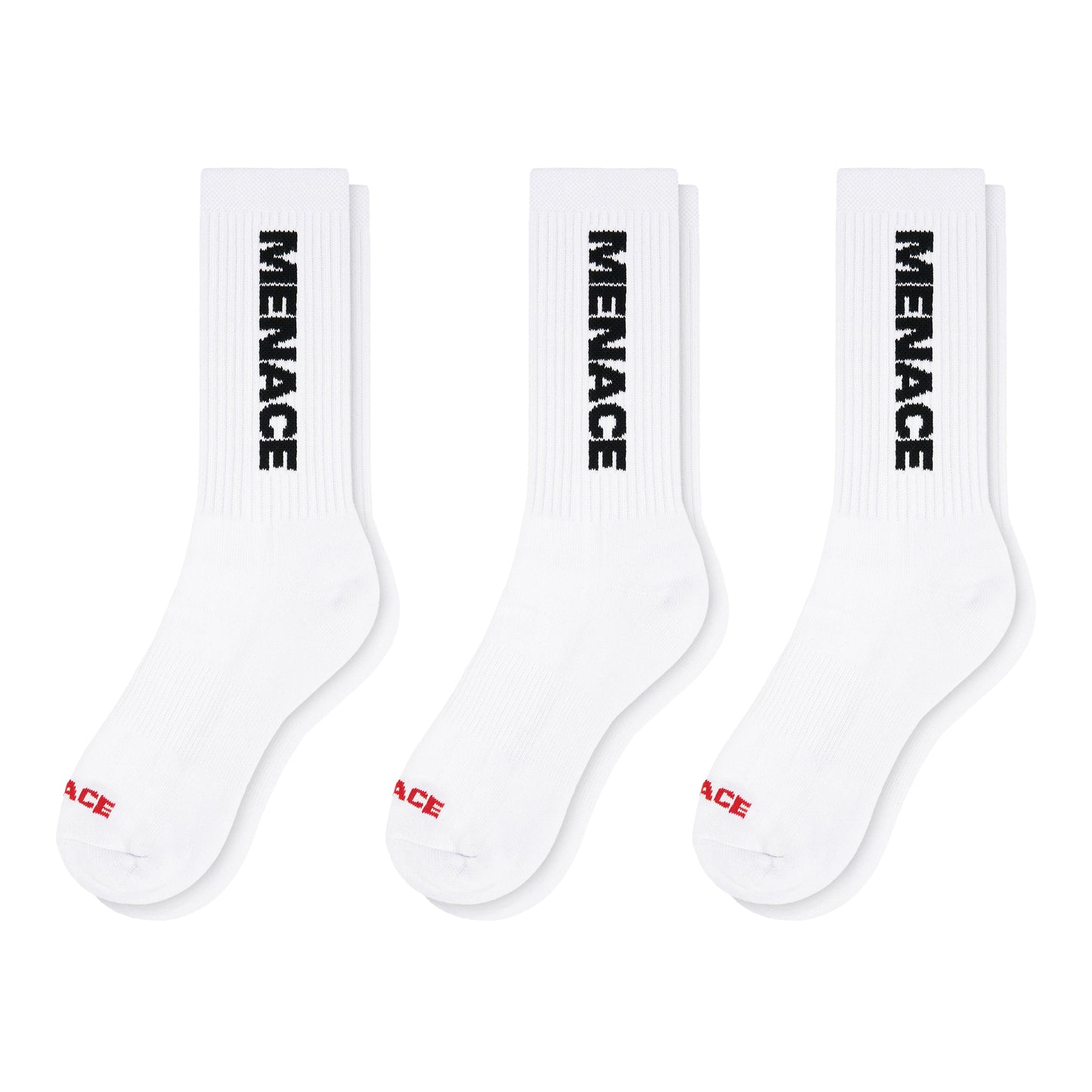 MENACE LOGO SOCKS (3 PACK)