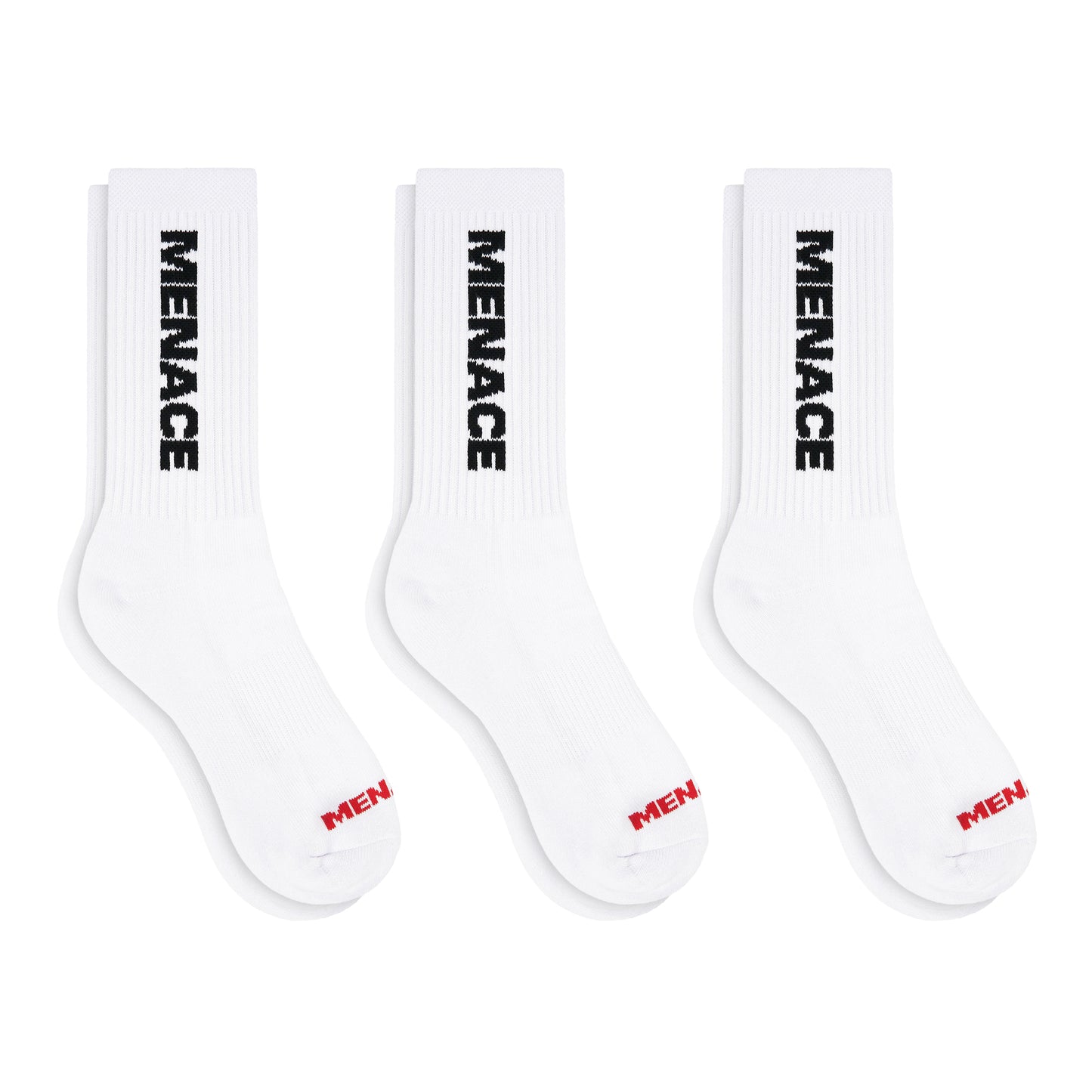 MENACE LOGO SOCKS (3 PACK)