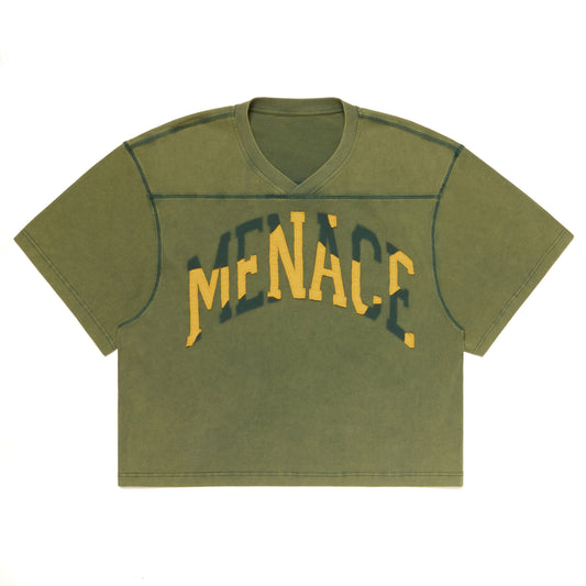 DISTRESSED "SHADOW" PATCH FOOTBALL SHIRT