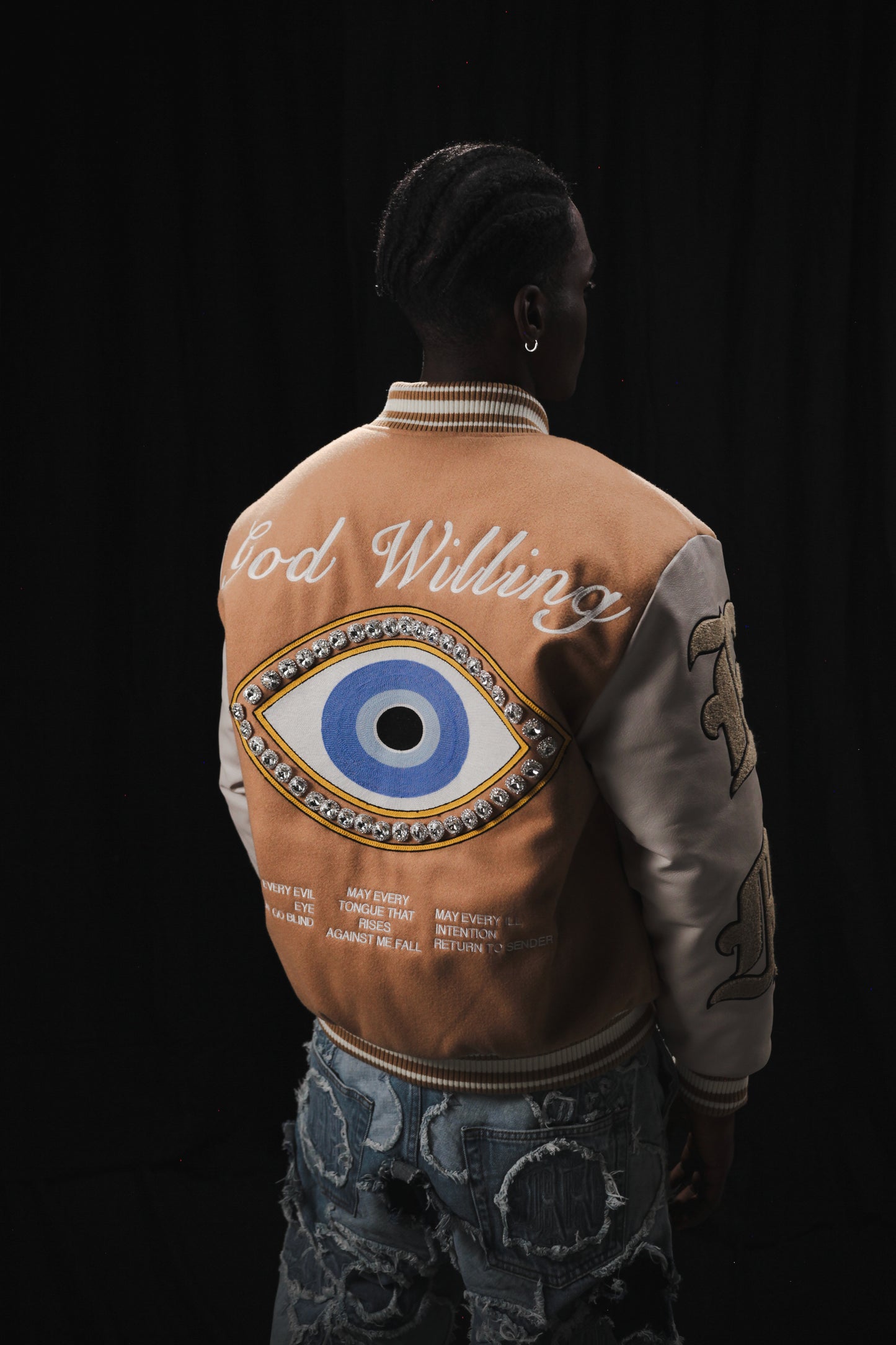 GOD WILLING VARSITY JACKET