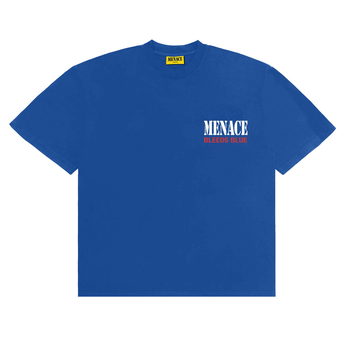 MENACE BLEEDS BLUE T-SHIRT