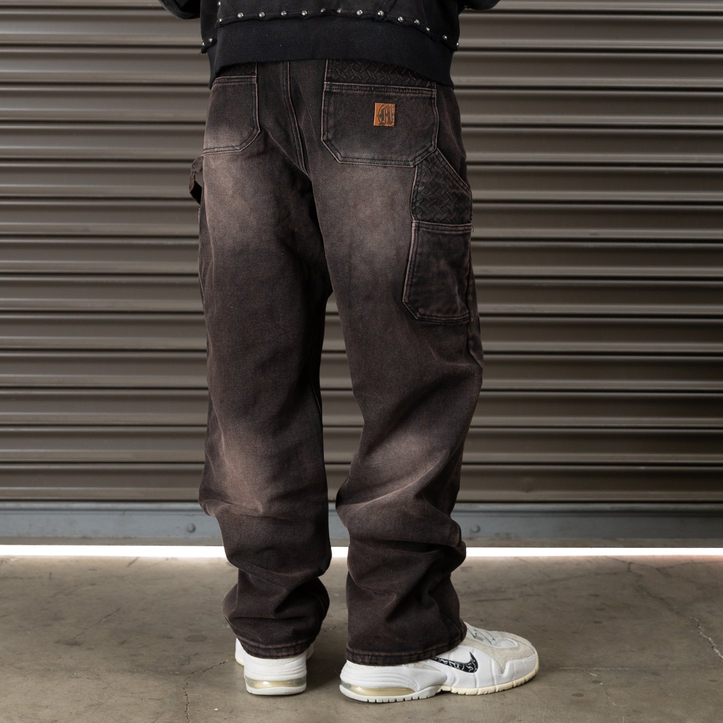 STEEL EMBOSSED CANVAS CARPENTER PANTS