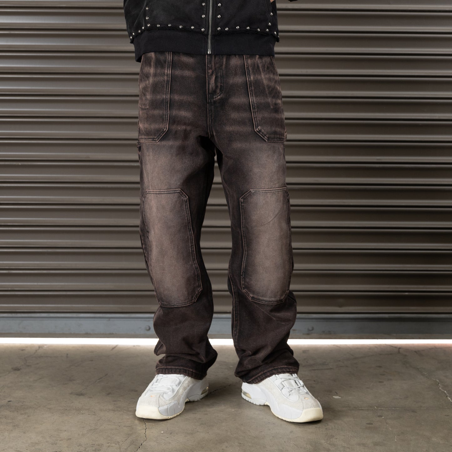 STEEL EMBOSSED CANVAS CARPENTER PANTS
