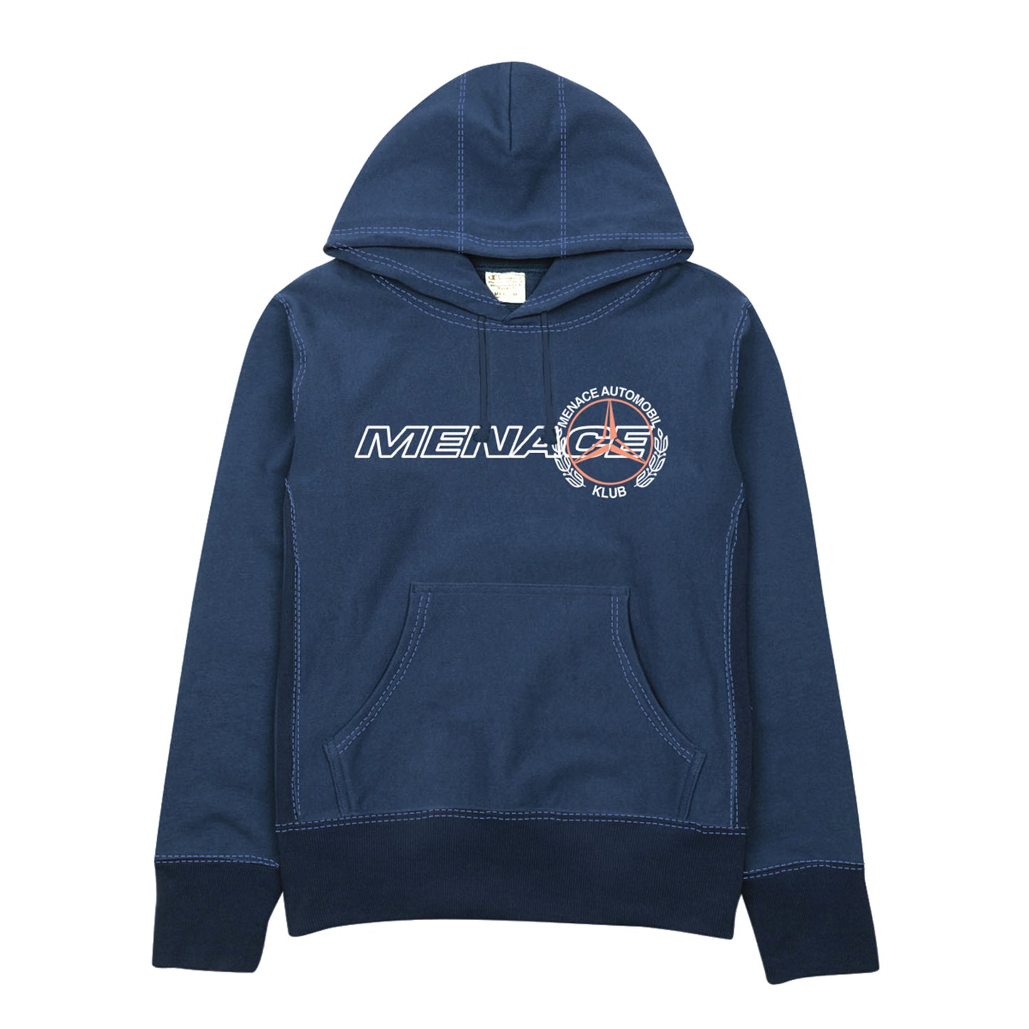 AUTOMOBIL KLUB TONAL CONTRAST HOODIE by MENACE