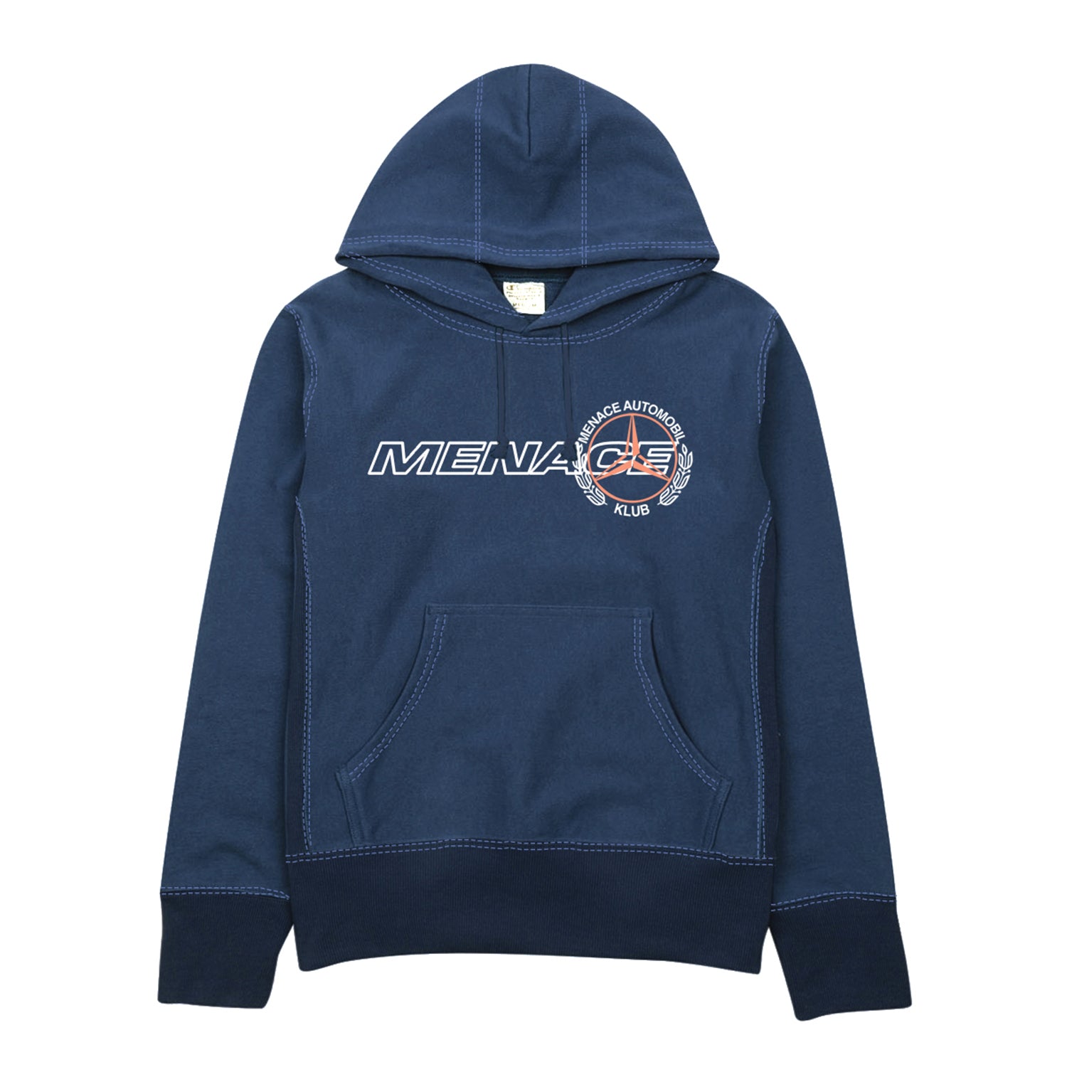 AUTOMOBIL KLUB TONAL CONTRAST HOODIE by MENACE