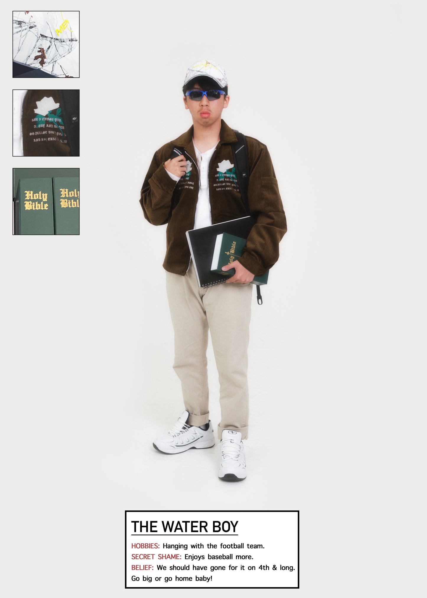 WHITE ROSE CORDUROY JACKET by MENACE