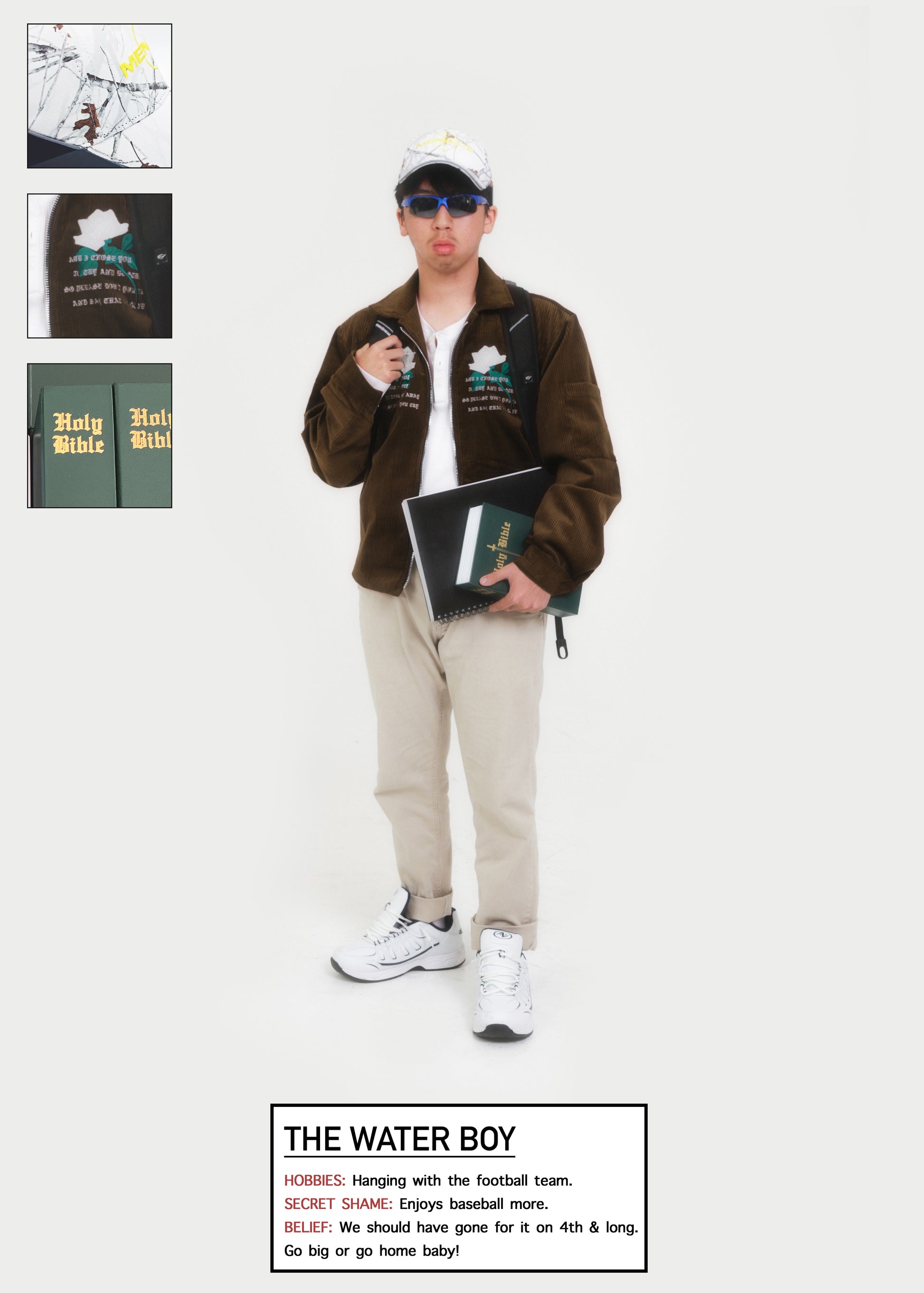 WHITE ROSE CORDUROY JACKET by MENACE