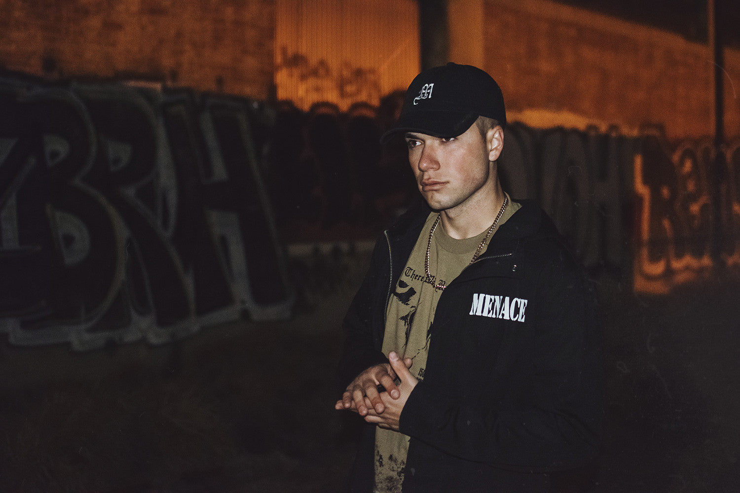 JET BLACK PARKA by MENACE