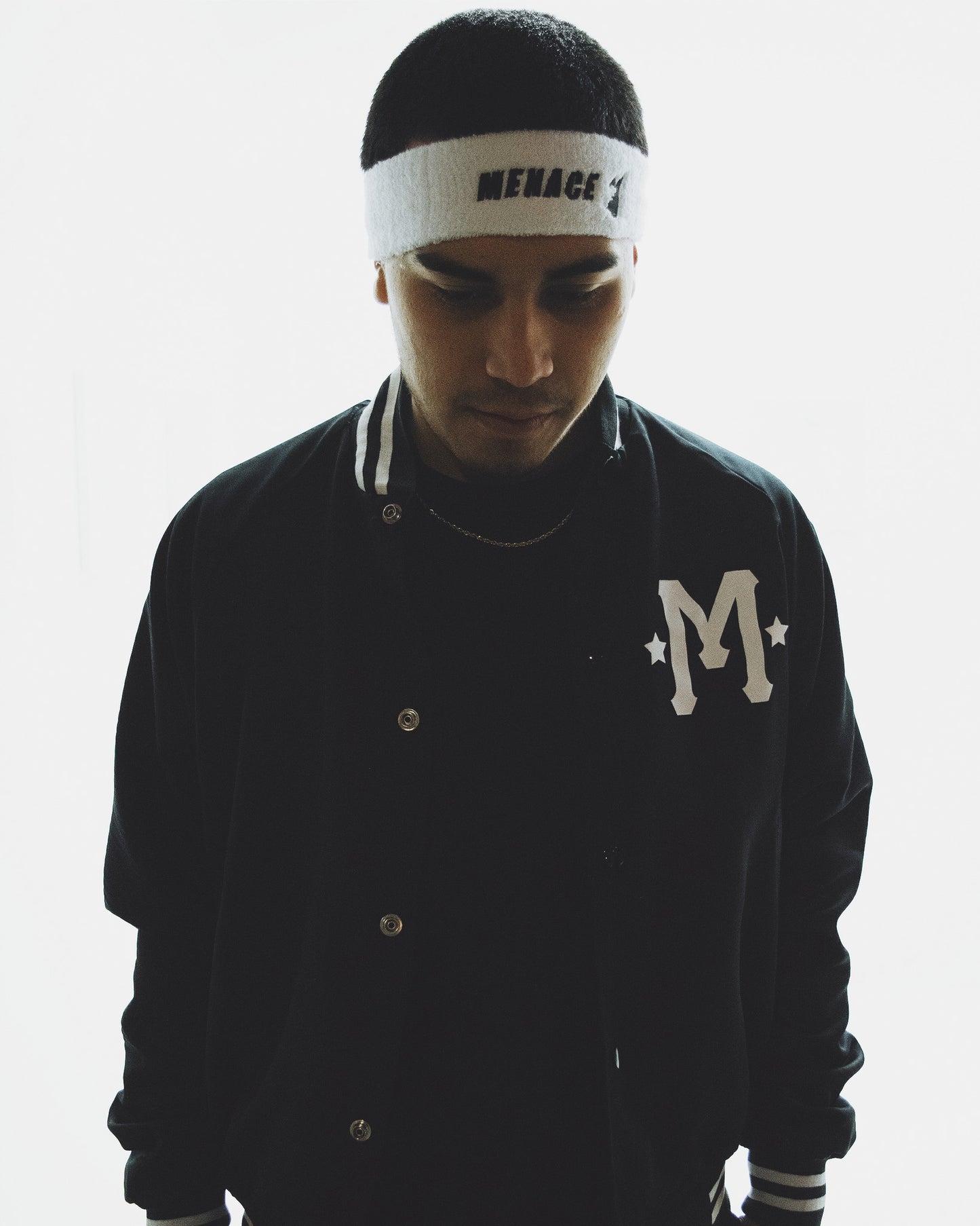 SATIN PLAYBOI BASEBALL JACKET by MENACE