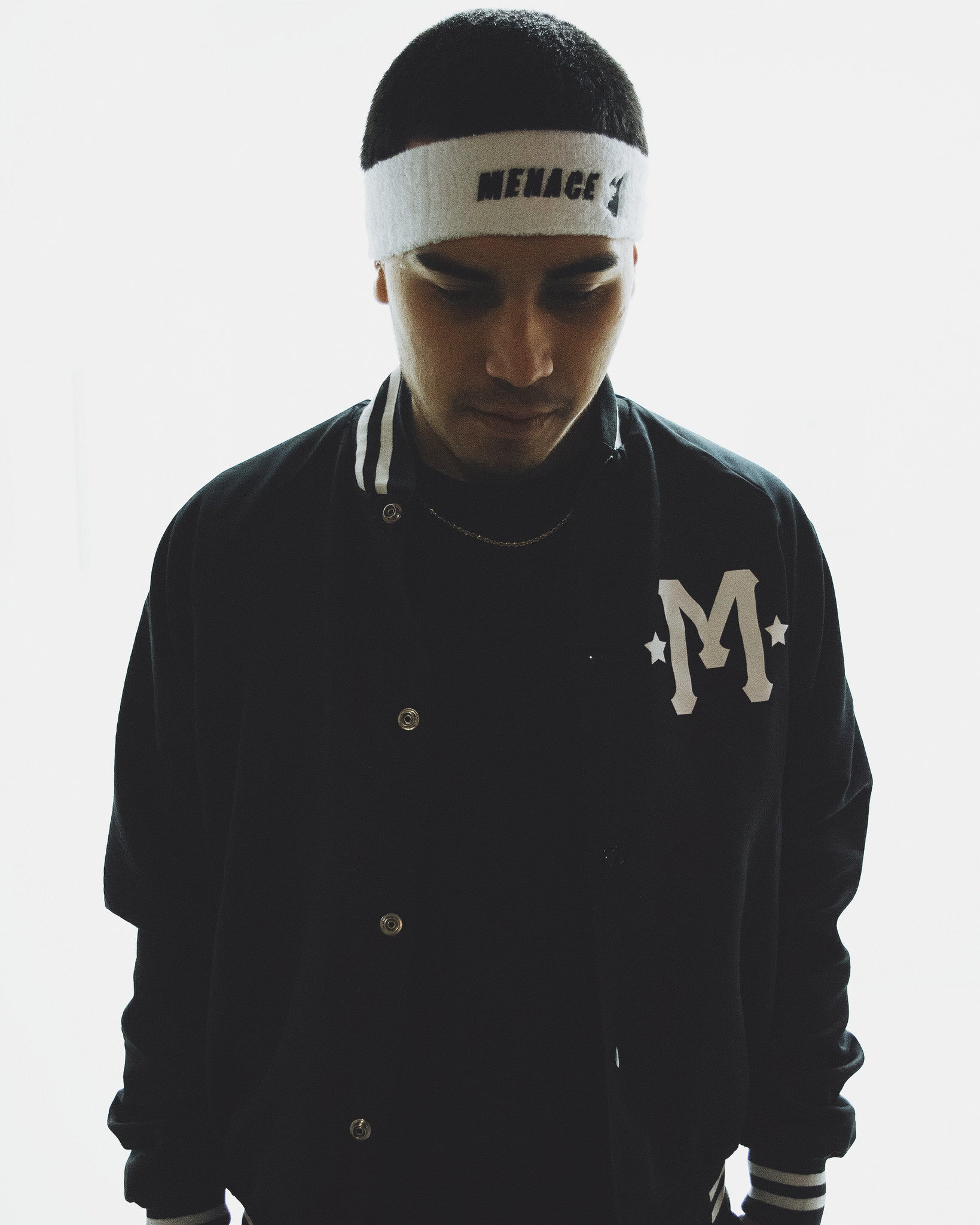 SATIN PLAYBOI BASEBALL JACKET by MENACE