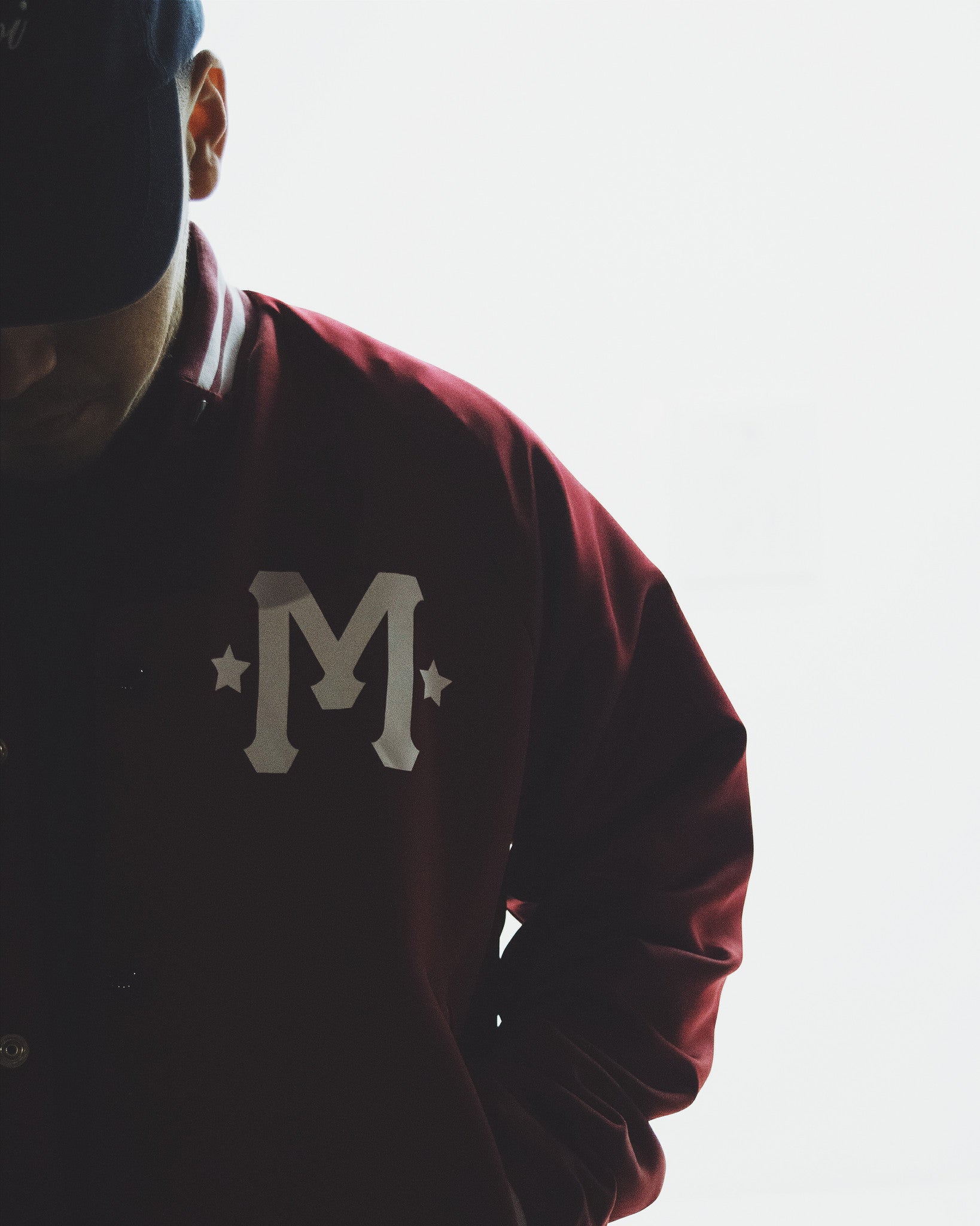 SATIN PLAYBOI BASEBALL JACKET by MENACE