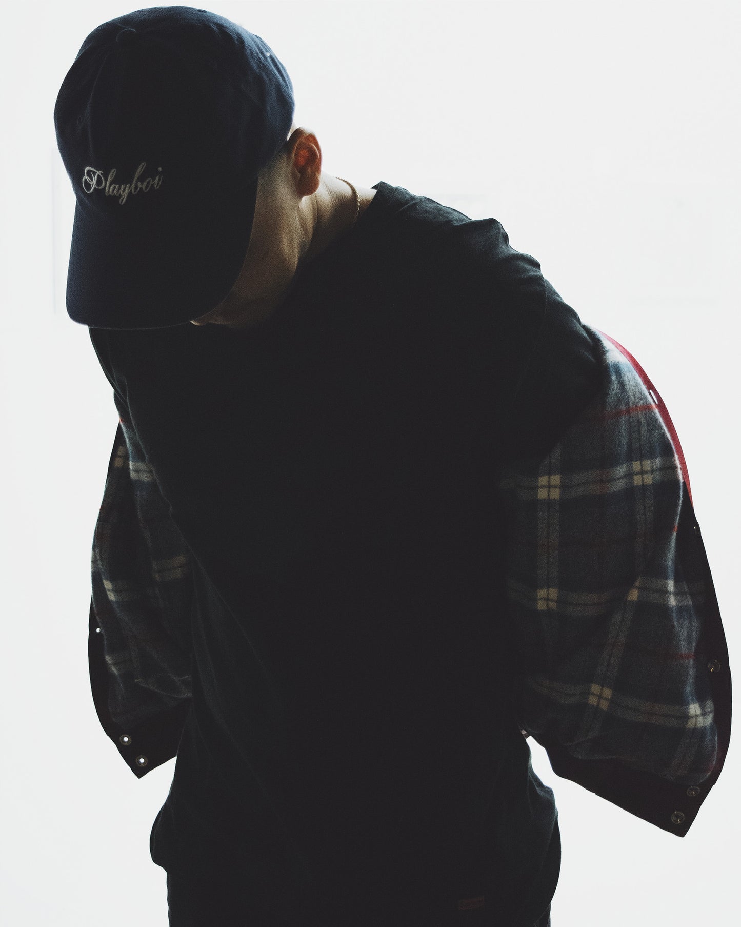 SATIN PLAYBOI BASEBALL JACKET by MENACE