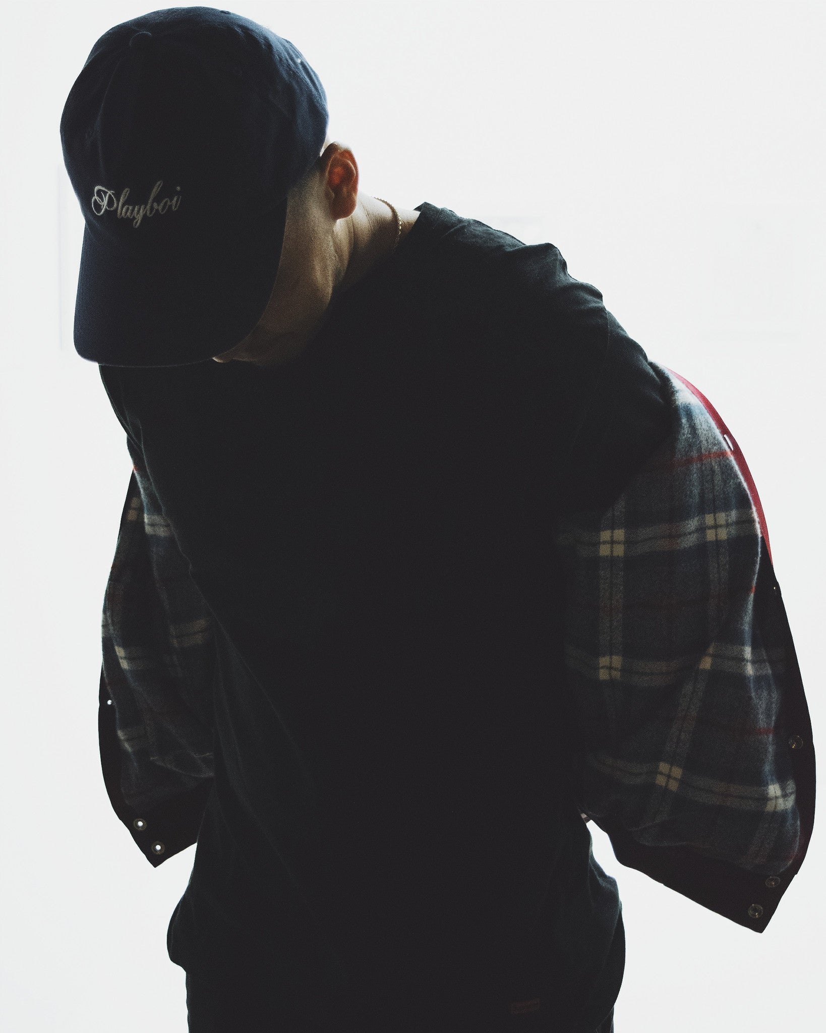 SATIN PLAYBOI BASEBALL JACKET by MENACE