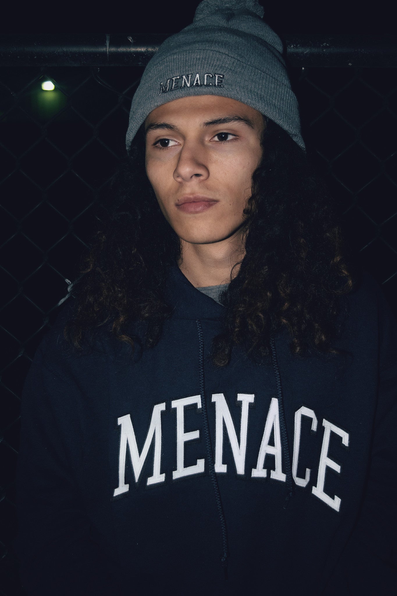 MENACE LOGO TACKLE-TWILL HOODIE by MENACE