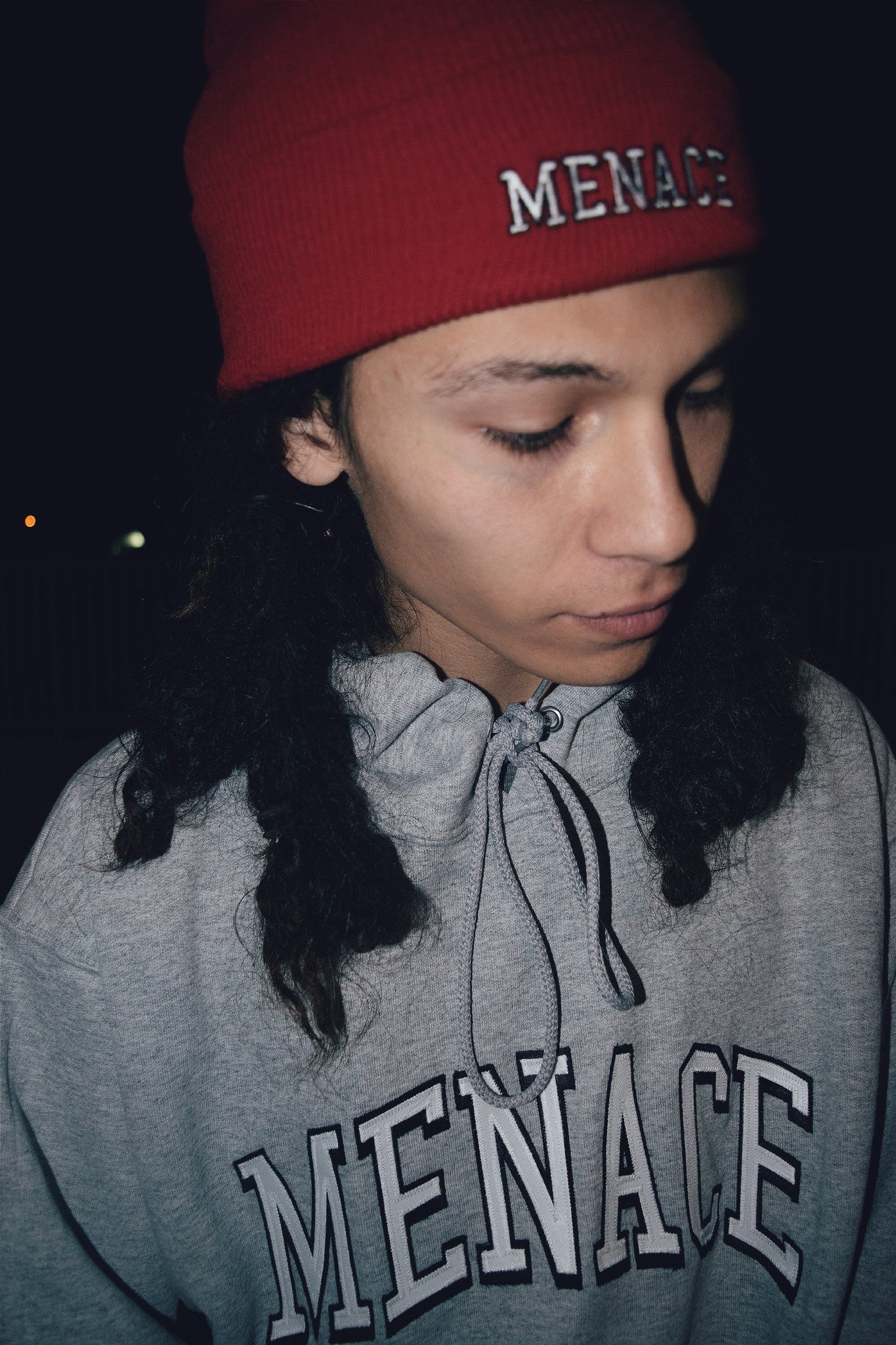 MENACE POM-BEANIE by MENACE