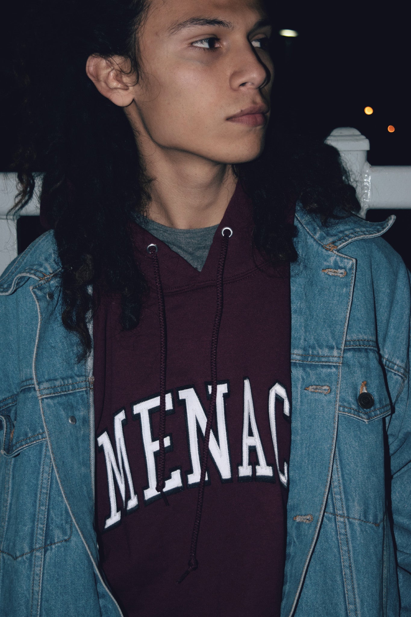 MENACE LOGO TACKLE-TWILL HOODIE by MENACE
