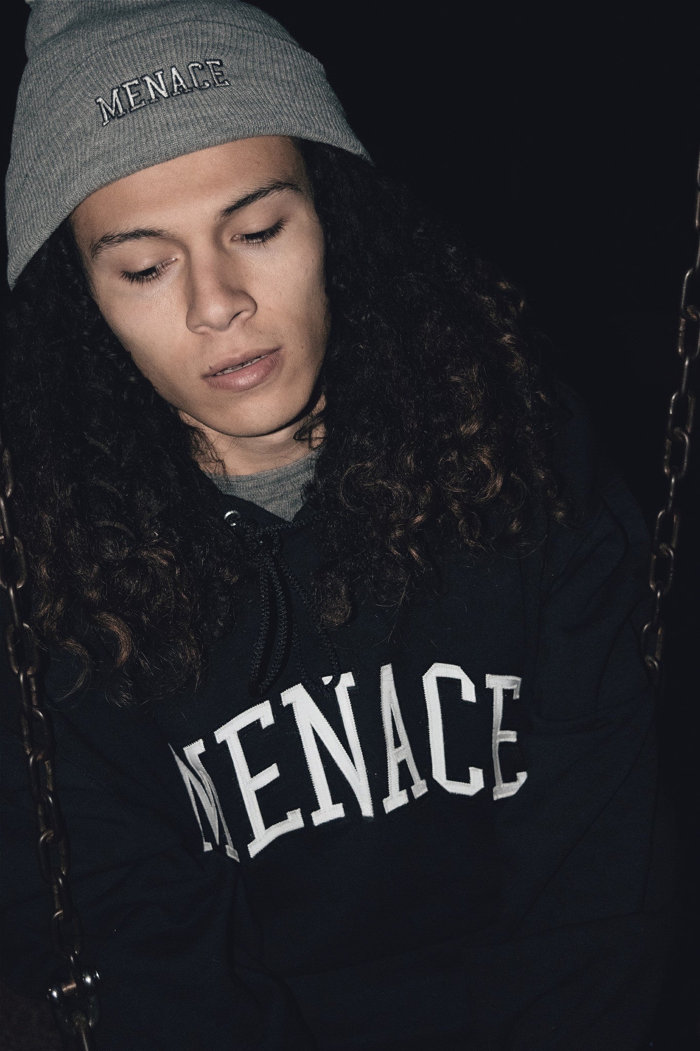 MENACE LOGO TACKLE-TWILL HOODIE by MENACE