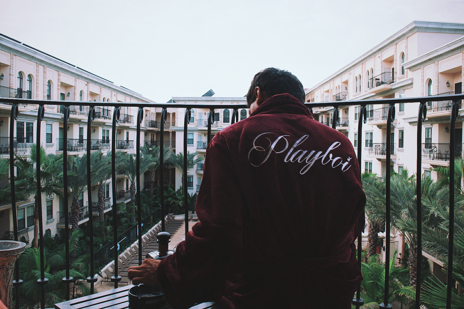 PLAYBOI VELOUR BATHROBE by MENACE