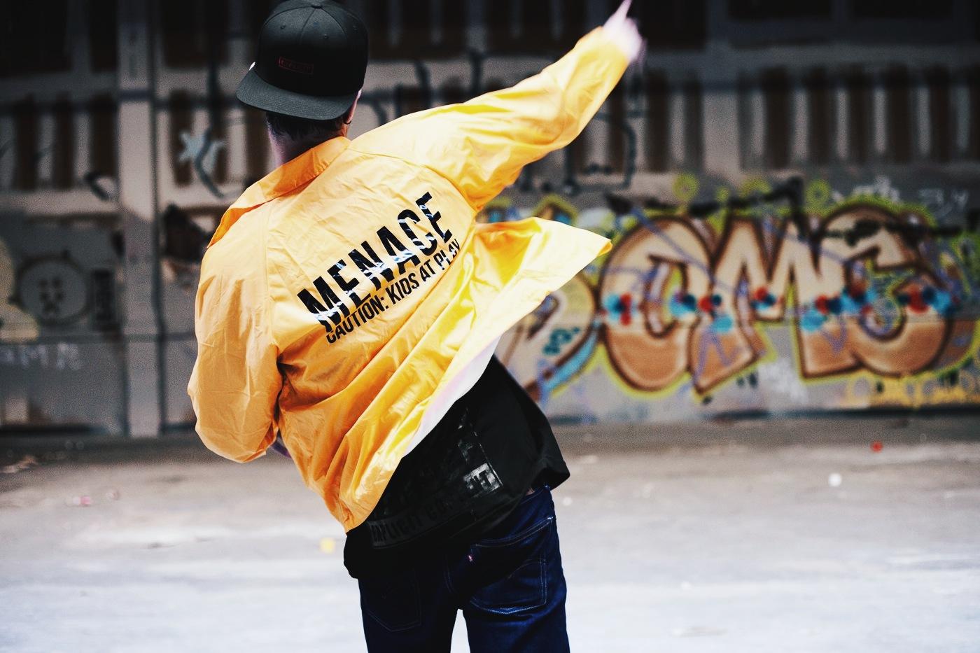 CAUTION: KIDS AT PLAY JACKET by MENACE