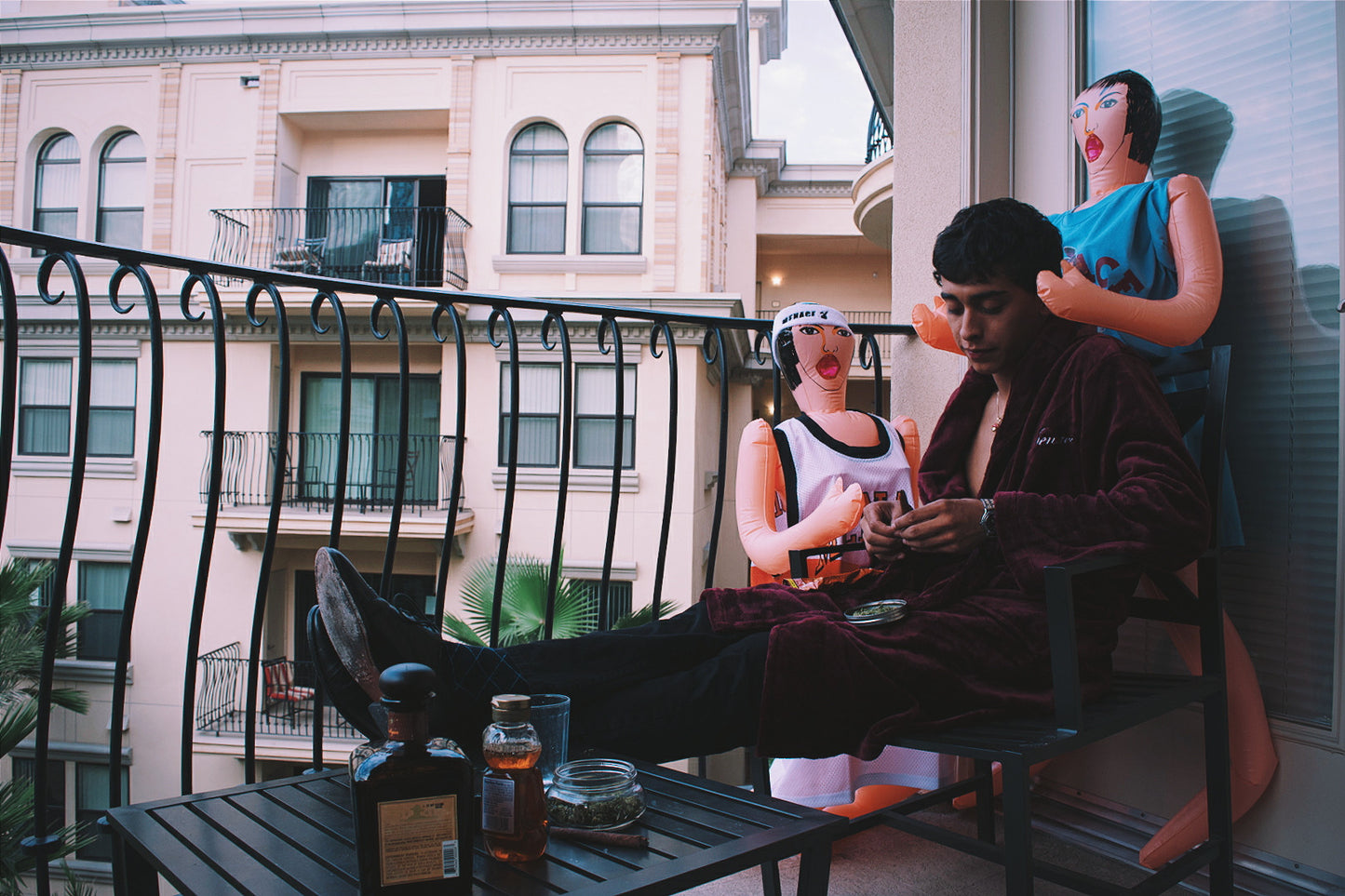 PLAYBOI VELOUR BATHROBE by MENACE