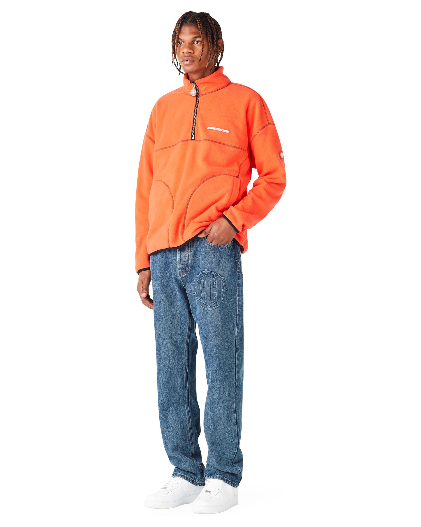 HAZARD FLEECE HALF-ZIP by MENACE