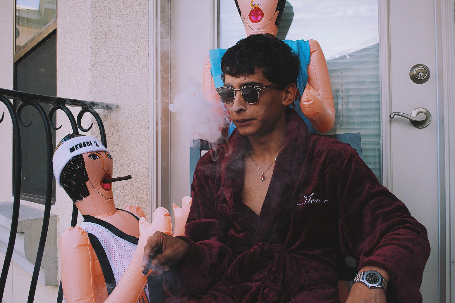 PLAYBOI VELOUR BATHROBE by MENACE