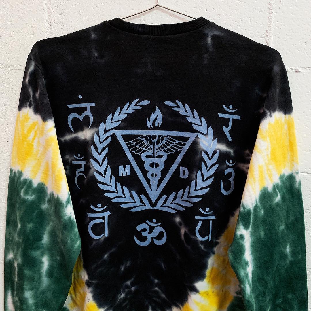 HEALING CENTER TIE-DYE LONGSLEEVE by MENACE