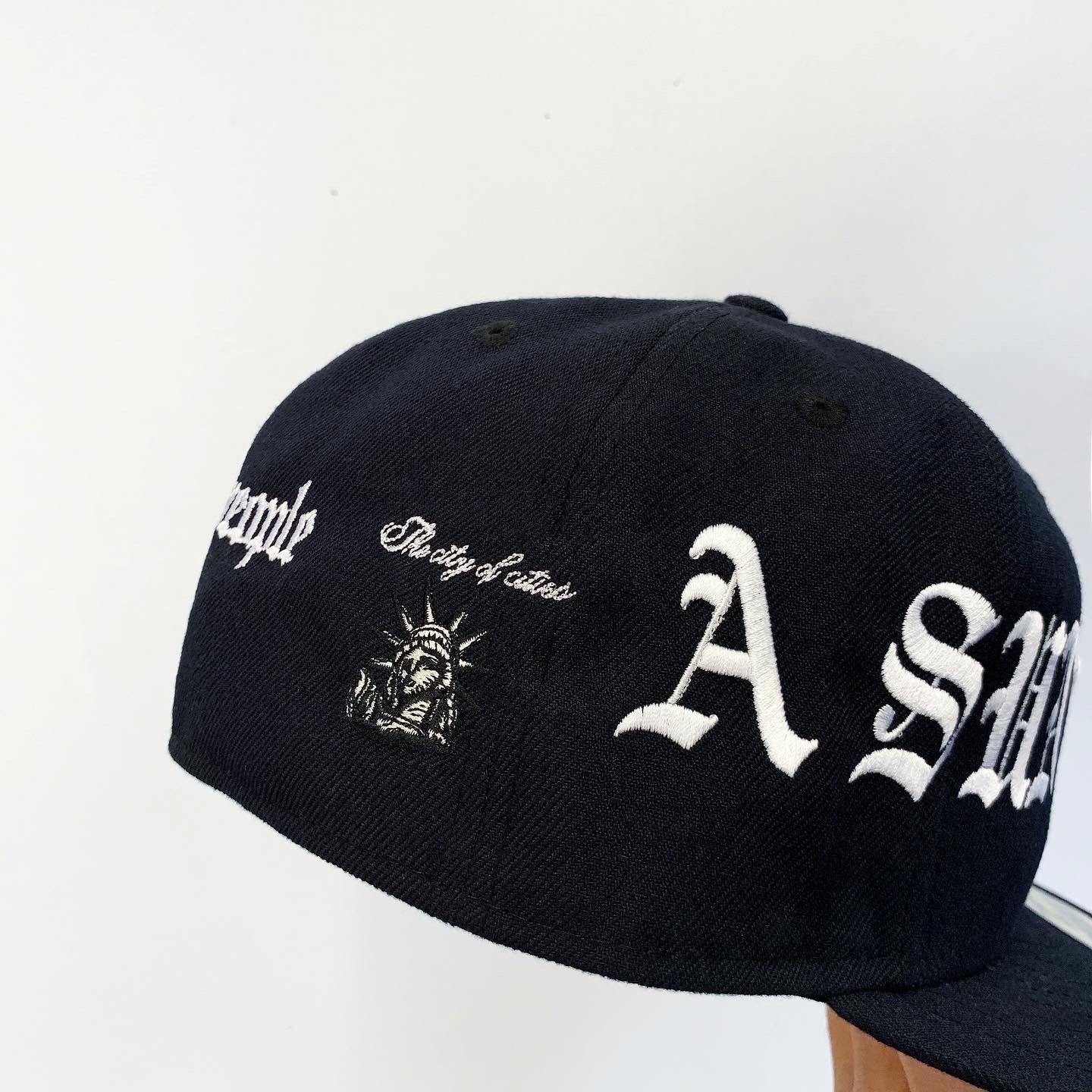 A SUNNY PLACE FOR SHADY PEOPLE FITTED CAP by MENACE