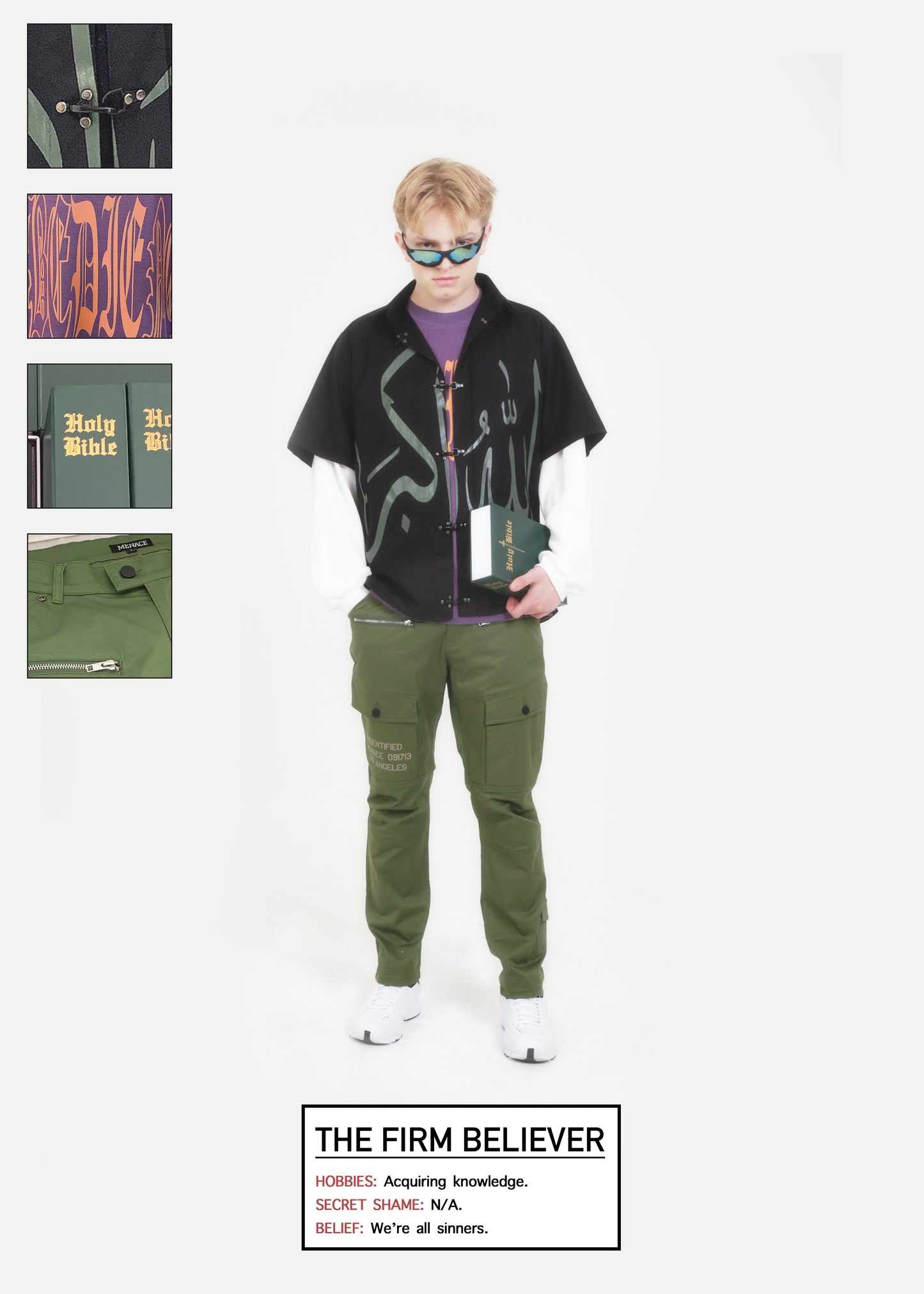 UNIDENTIFIED CARGO TWILL PANTS by MENACE