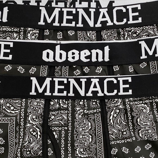 MENACE ABSENT BANDANA BOXER BRIEFS (2 PACK) by MENACE