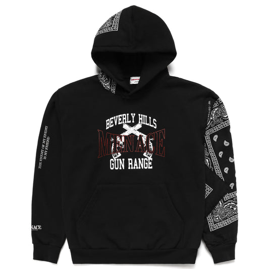 BEVERLY HILLS GUN RANGE HOODIE (BANDANA EDITION) by MENACE