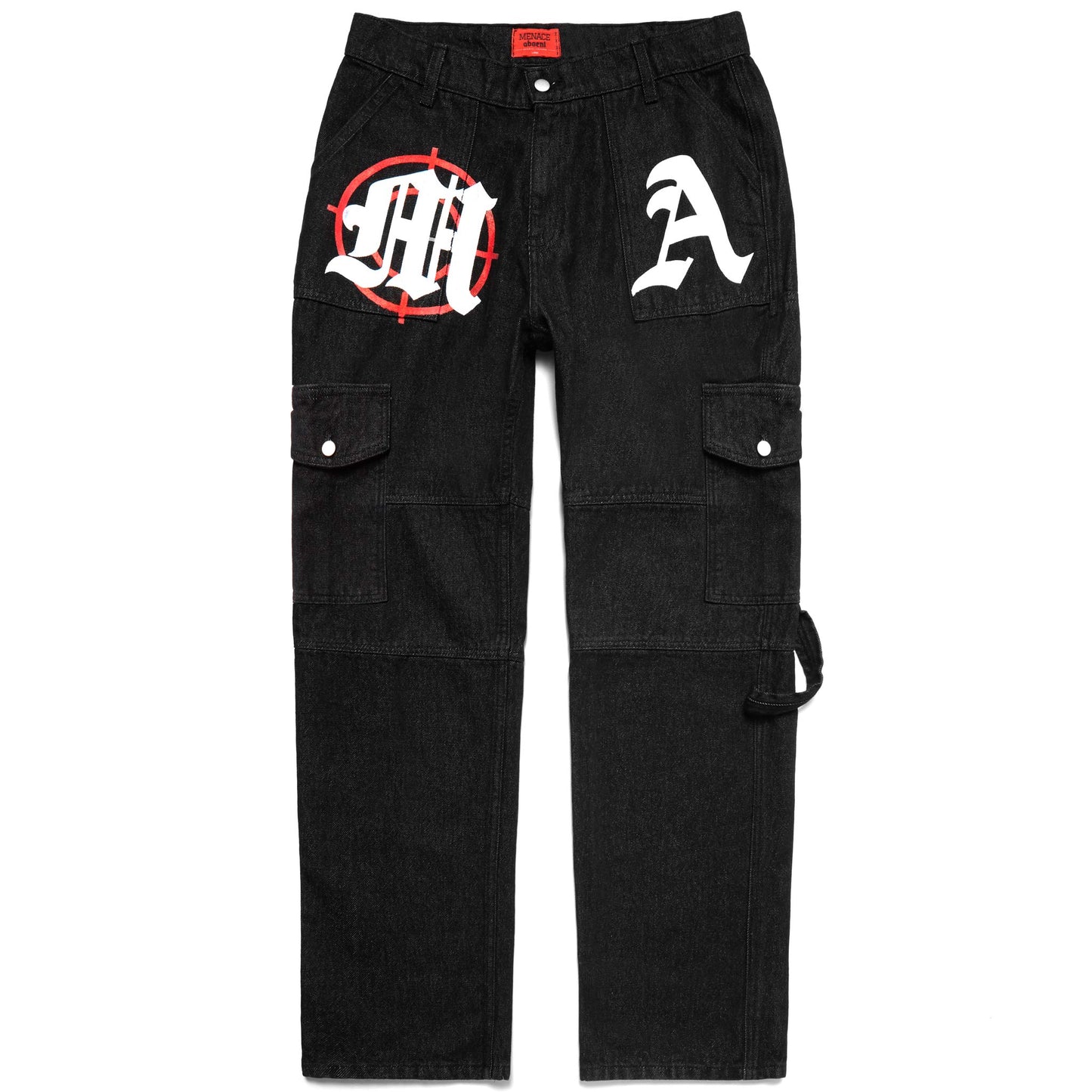 TARGET PRACTICE MULTI-PANEL DENIM PANTS by MENACE