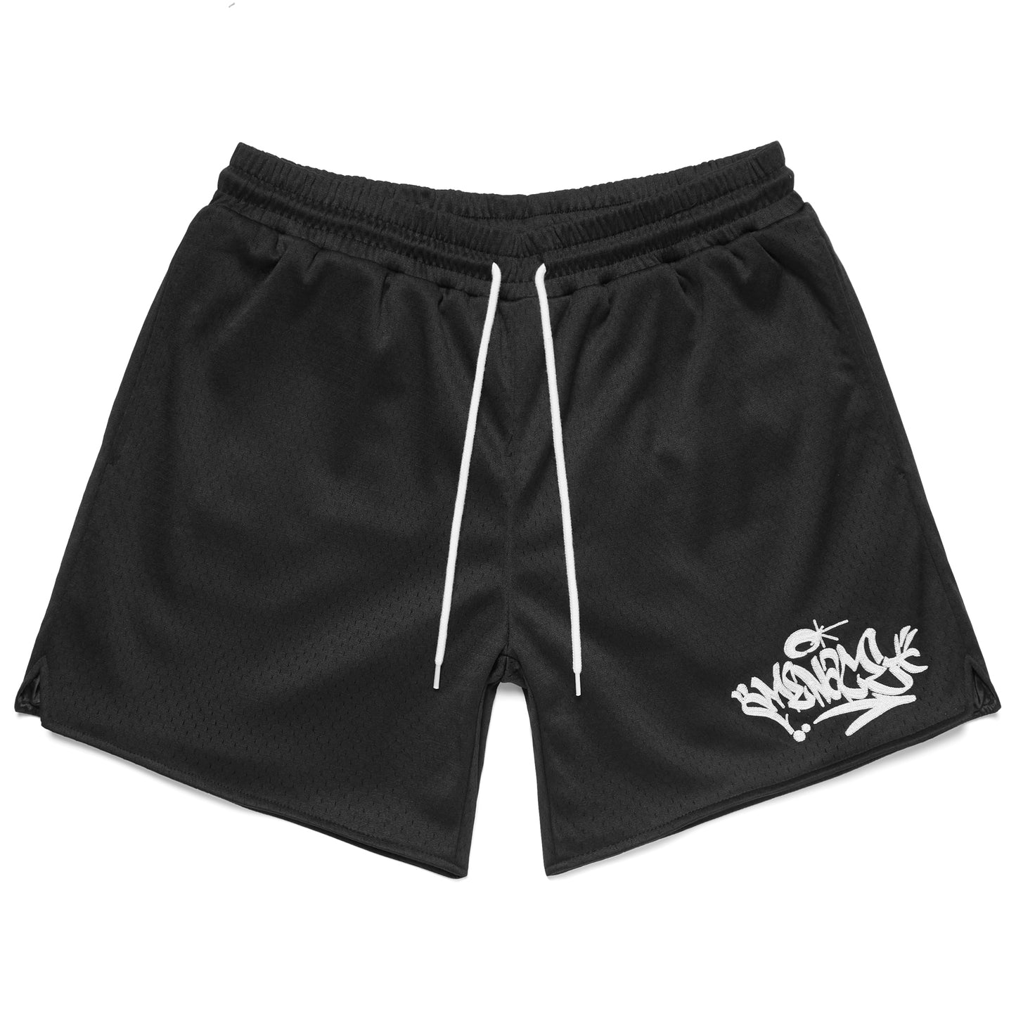 GRAFFITI LOGO MESH LOGO SHORTS