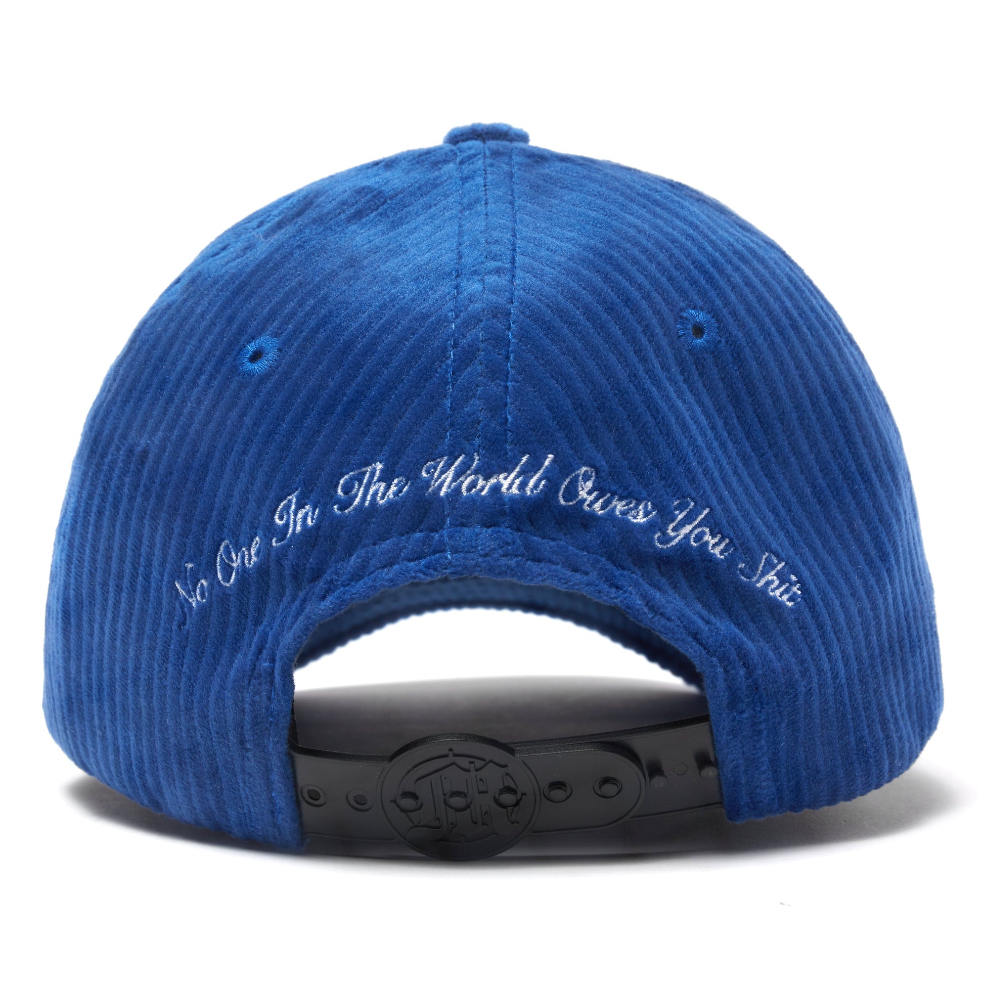 NO ONE IN THE WORLD OWES YOU SHIT CORDUROY LOGO CAP by MENACE