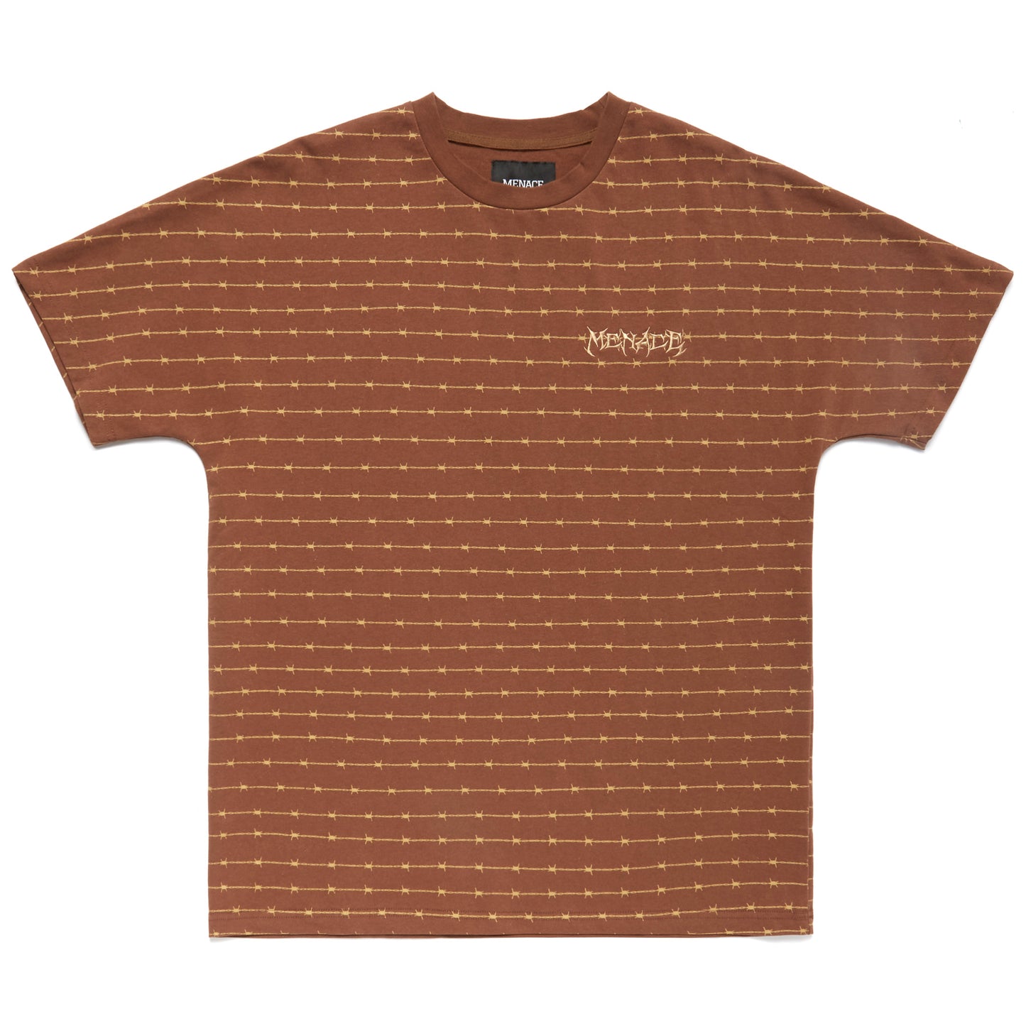 BARBED WIRE PIN STRIPE T-SHIRT